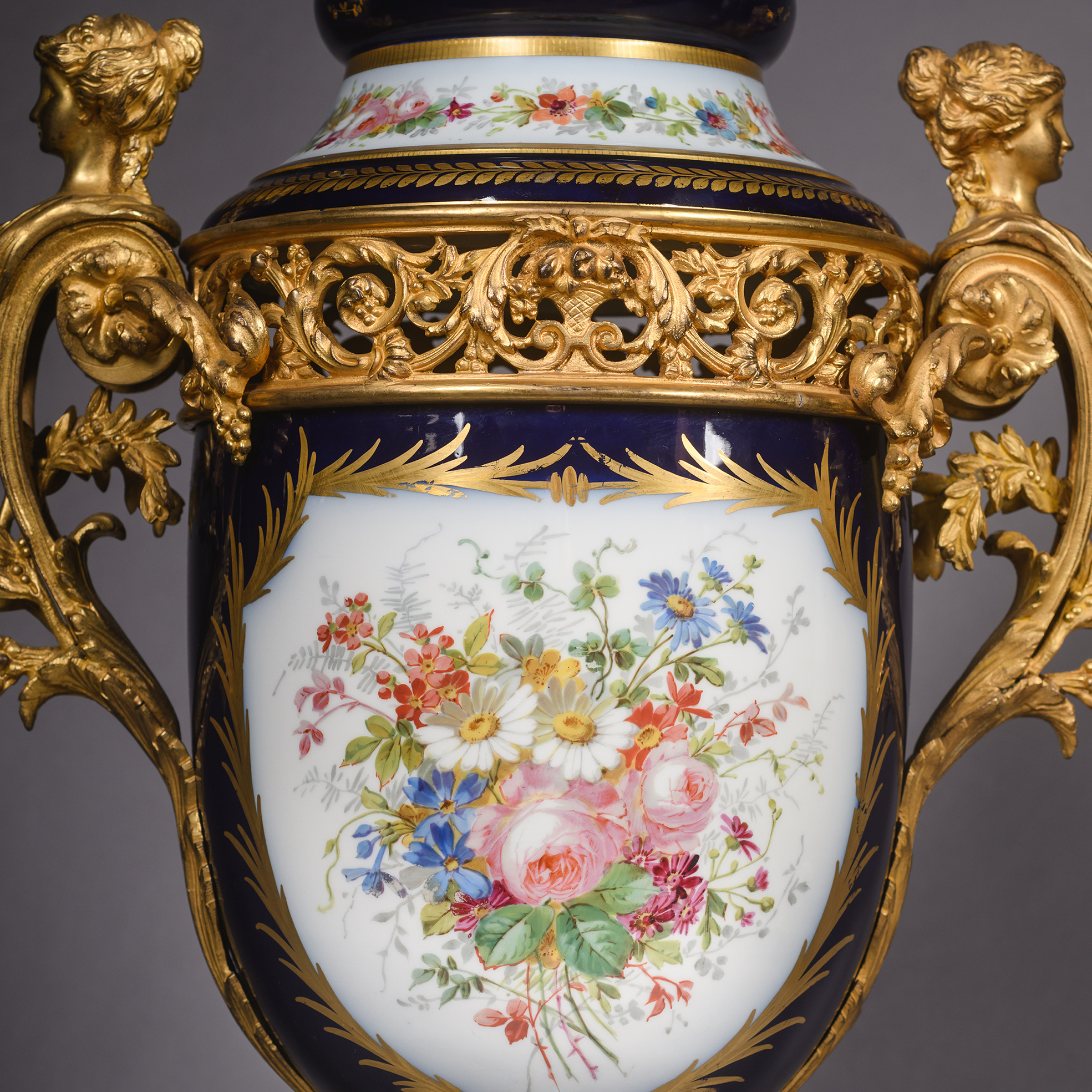 A Napoleon III Three Piece Garniture Set - Image 8