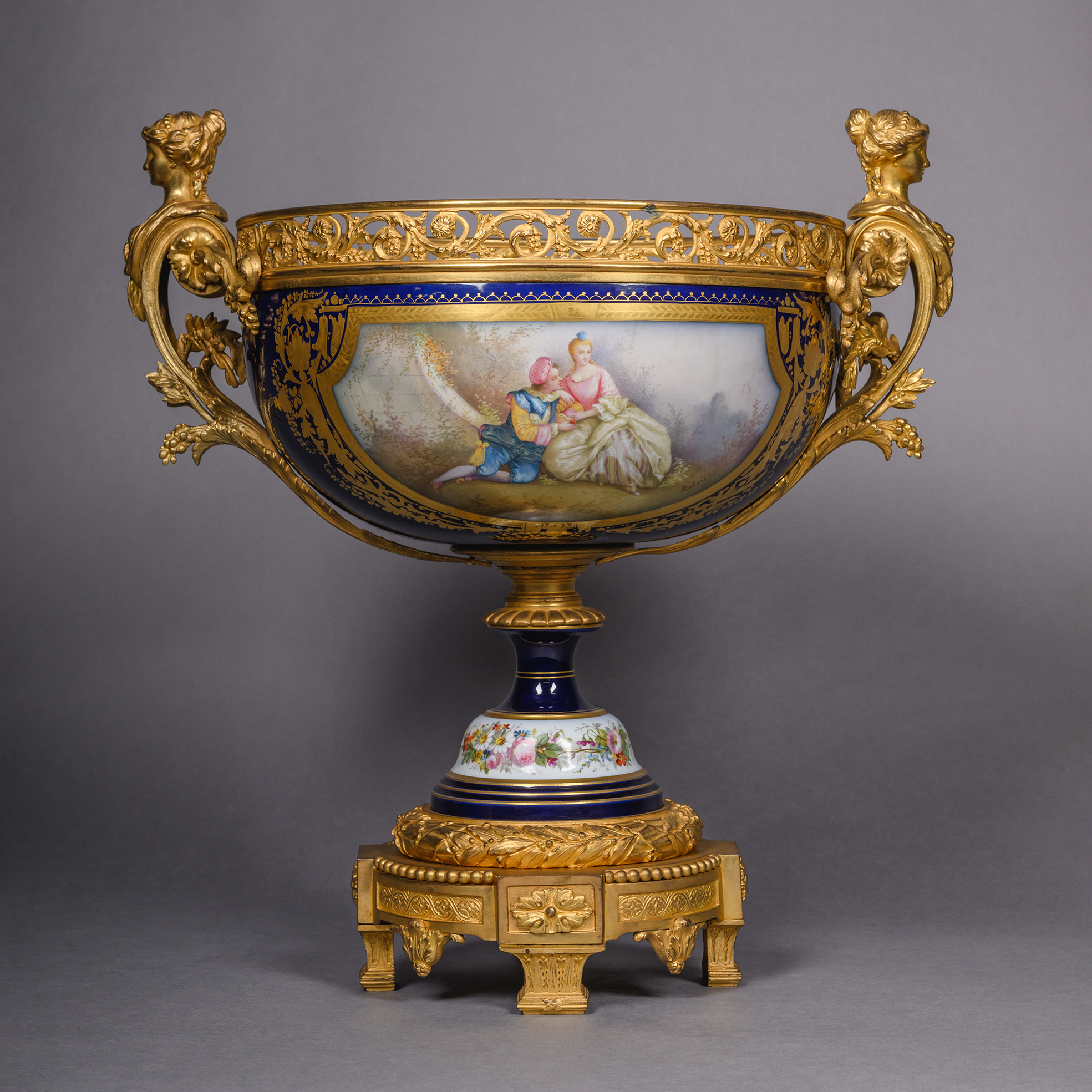 A Napoleon III Three Piece Garniture Set - Image 2