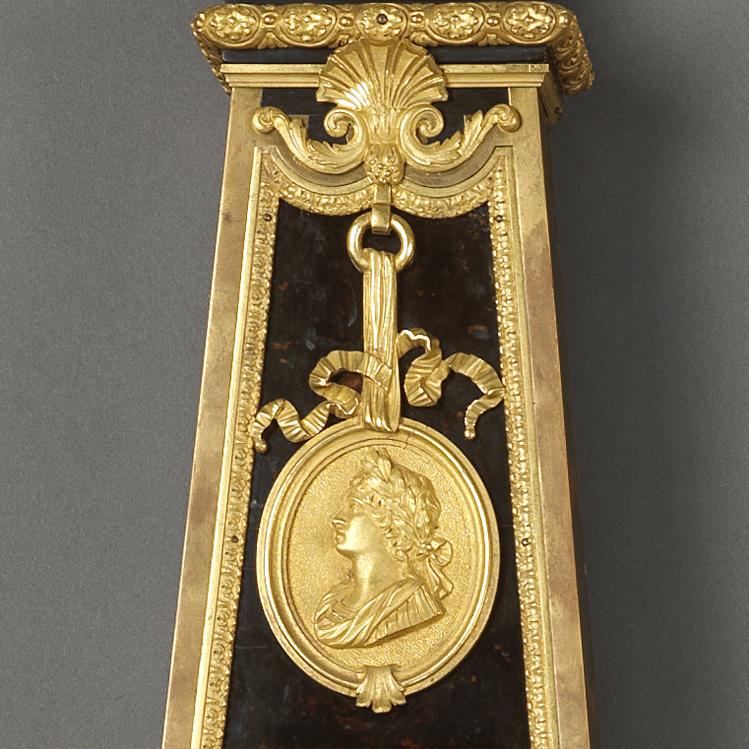 A Louis XIV Style Tortoiseshell Clock and Barometer Set - Image 7