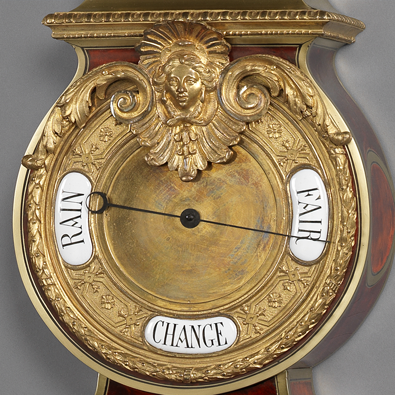 An Exceptional Tortoiseshell-Inlaid ‘Boulle’ Cartel Clock and Barometer Set - Image 3