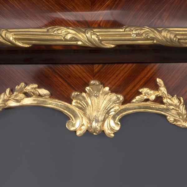 A Rare and Unusual Louis XVI Style Gilt-Bronze Mounted Wall Vitrine by Emmanuel Zwiener