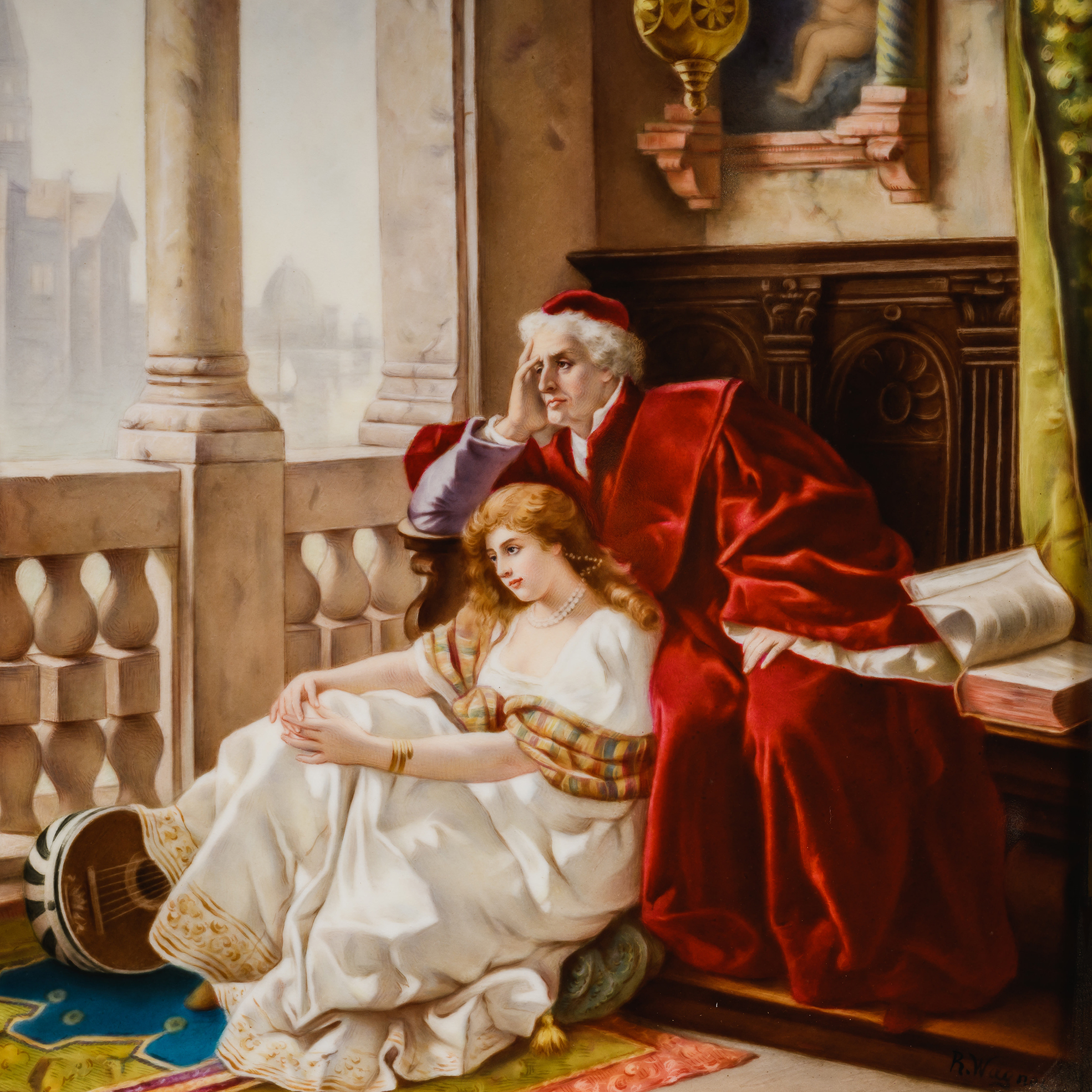 Berlin (KPM) Porcelain Plaque After Carl Ludwig Friedrich Becker