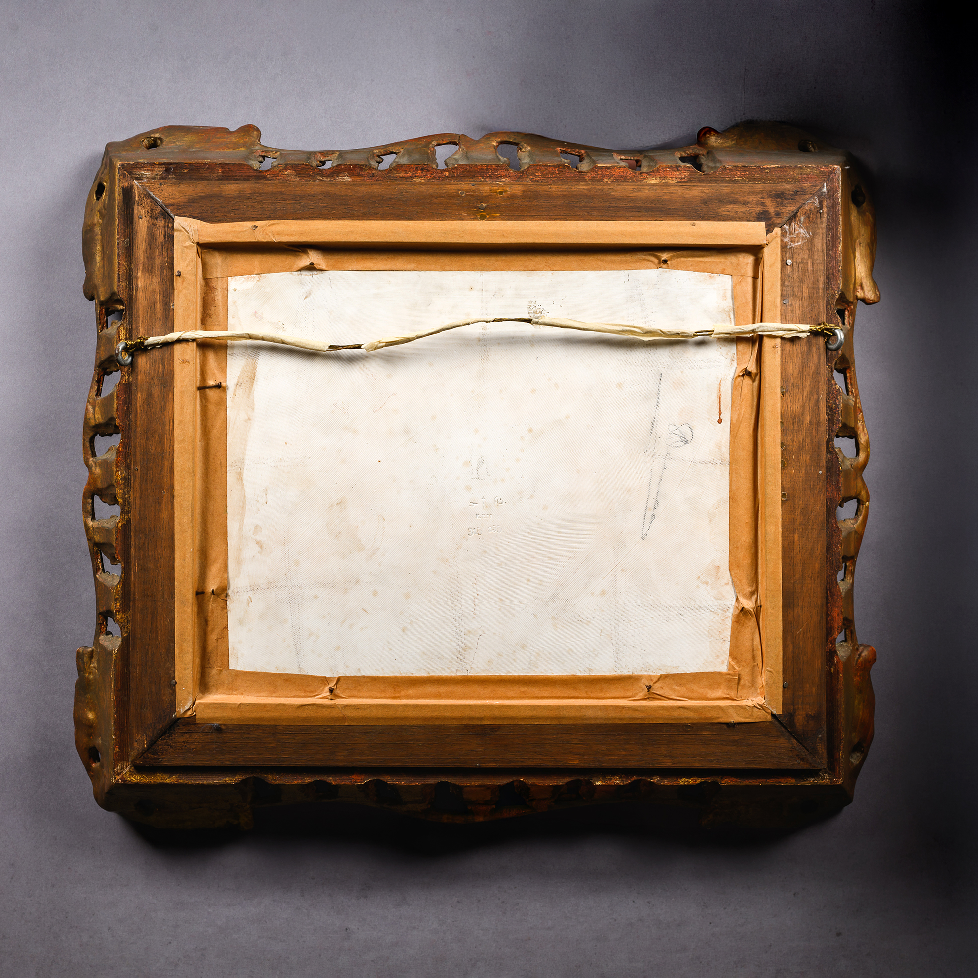 Reverse of the KPM Berlin Porcelain Plaque