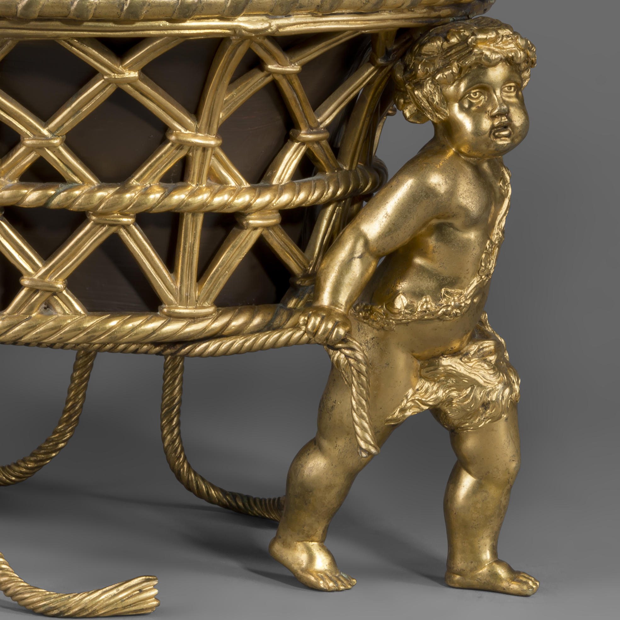 A Louis XV Style Gilt-Bronze Jardiniere - Image 2