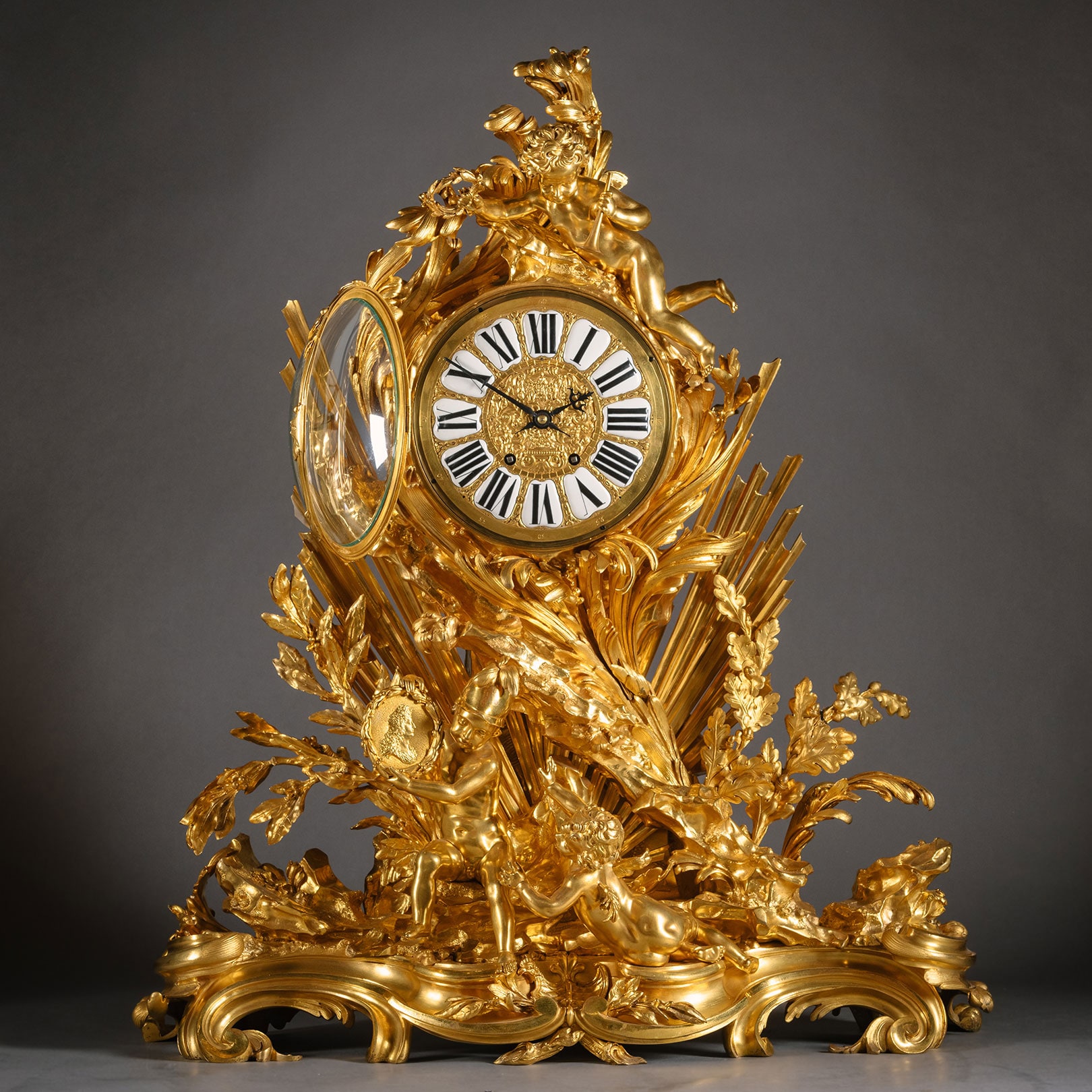 Pendule À La Glorie du Roi', A Large Louis XV Style Mantle Clock - Adrian  Alan