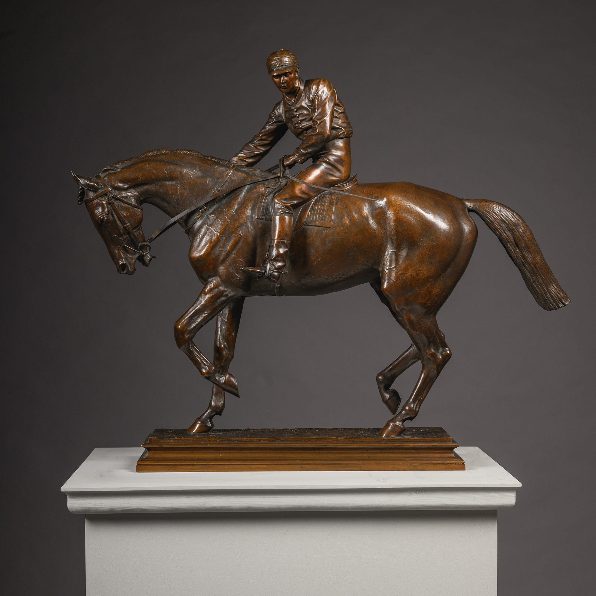 ‘Le Grand Jockey ‘ - A fine 19th-century equestrian sculpture - Image 2