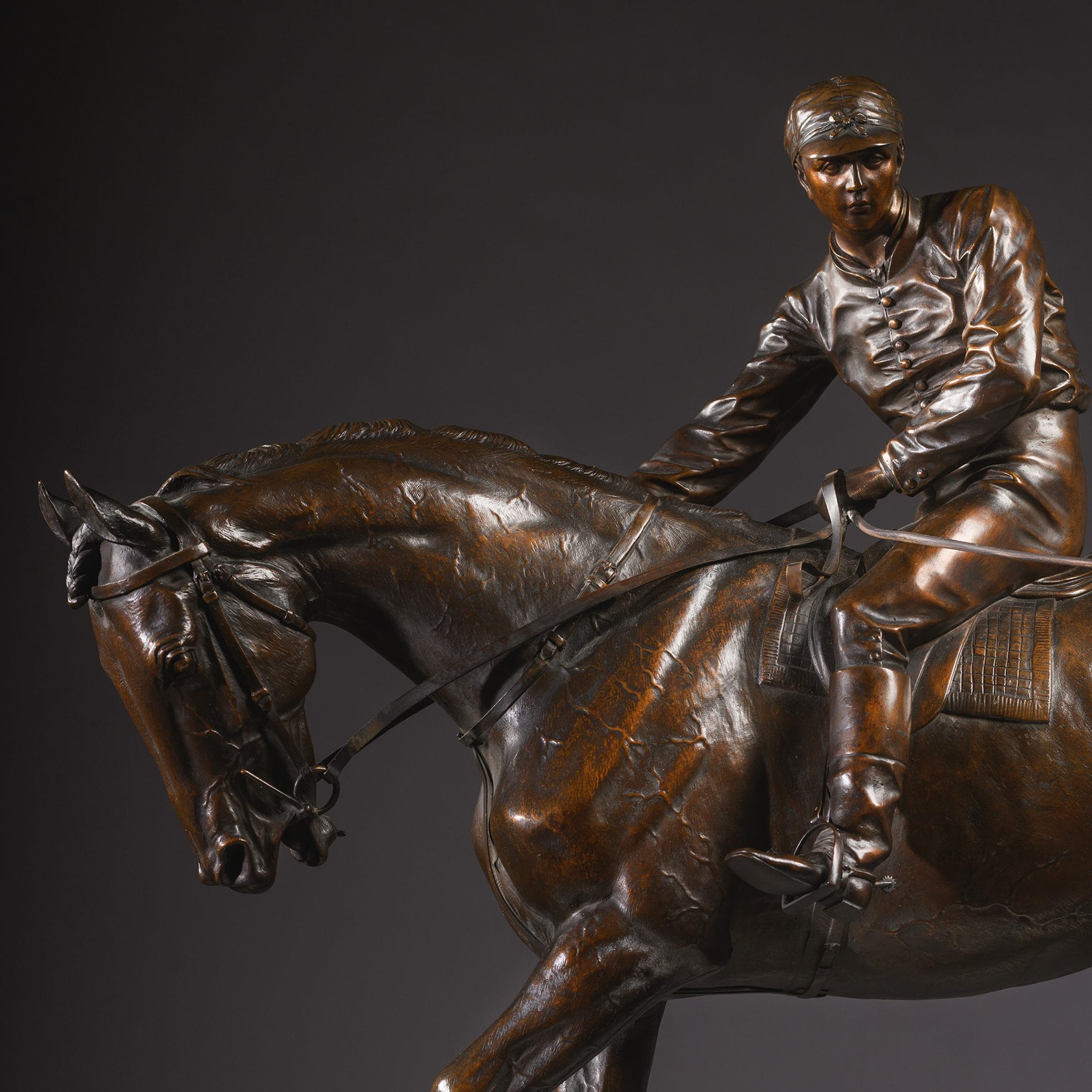 ‘Le Grand Jockey ‘ - A fine 19th-century equestrian sculpture - Image 11