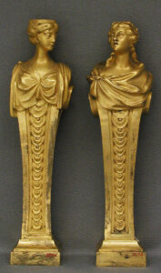 Pair of 18th century gilt-bronze caryatids - Met Museum