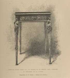 ‘Table des Quatre Saisons’ at the 1878 Paris Exhibition