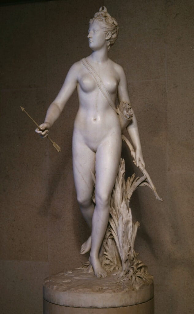 Diana - Jean-Antoine Houdon, Paris, 1780. Marble. Inv. 1390. Gulbenkian Museum, Lisbon Jean-Antoine Houdon, Paris, 1780. Marble. Inv. 1390. Gulbenkian Museum, Lisbon