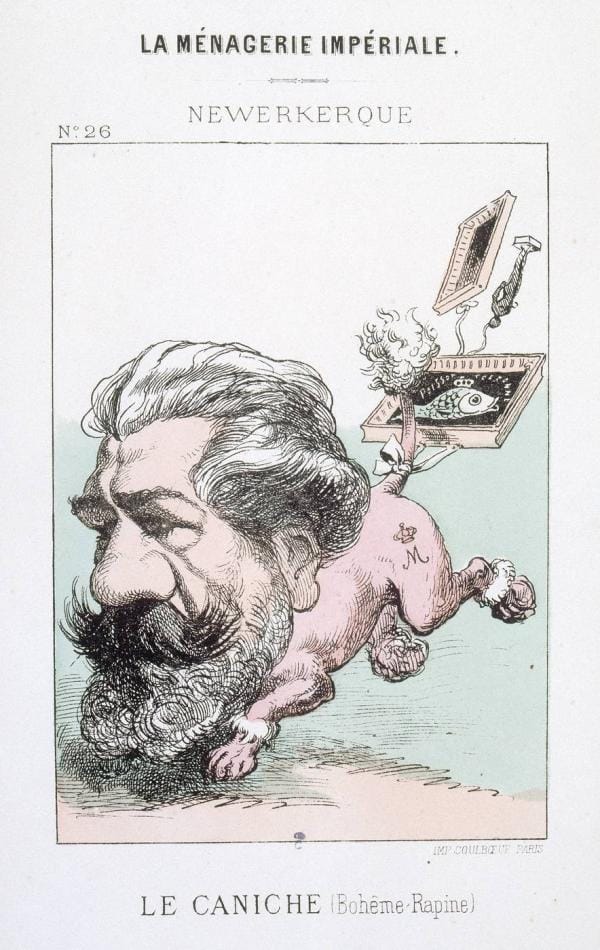 Caricature of comte Émilien de Nieuwerkerke