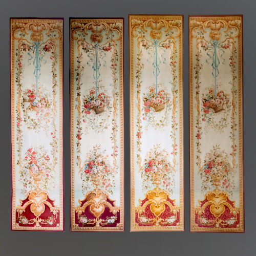 A Fine Set of Four Massive Aubusson Tapestry Entre-fenêtres