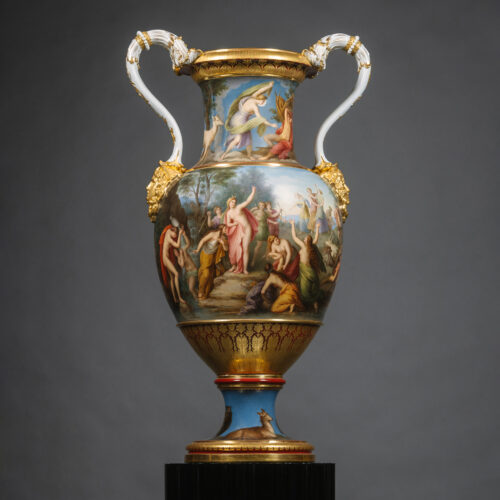 The ‘Diana and Actaeon’ Vase - A Large Meissen Porcelain Two Handled Vase, Painted By Julius Schnorr von Carolsfeld