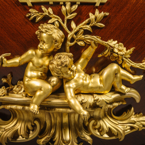 A Magnificent Rococo Style Gilt-Bronze, Bois Satiné and Mahogany Commode. By Rosel, Brussels, After The Celebrated Model By Johann Melchoir Kambli.