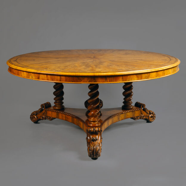 A Large William IV Yew Wood Centre Table