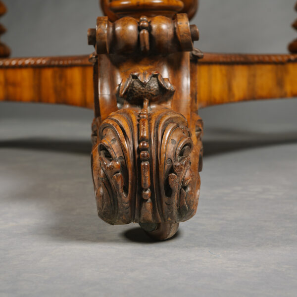 A Large William IV Yew Wood Centre Table