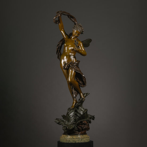 A Fine And Large Patinated Bronze Figure Of A Sea Nymph,Entitled ‘La Fée Des Mers’ (The Spirit Of The Seas) By Luca Madrassi.