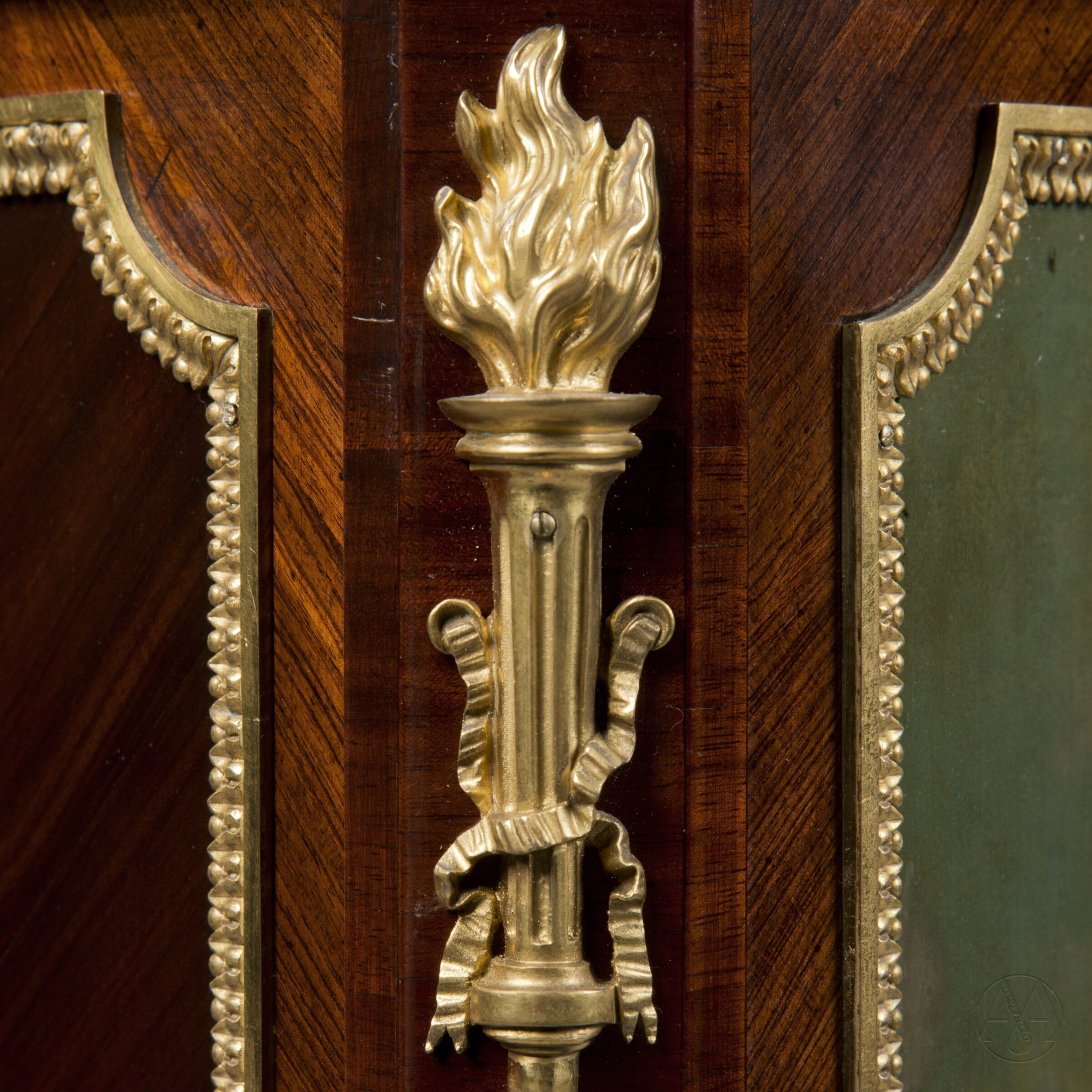 A Fine Louis XVI Style Gilt-Bronze Mounted Cabinet With a Vernis Martin Panel - Image 7