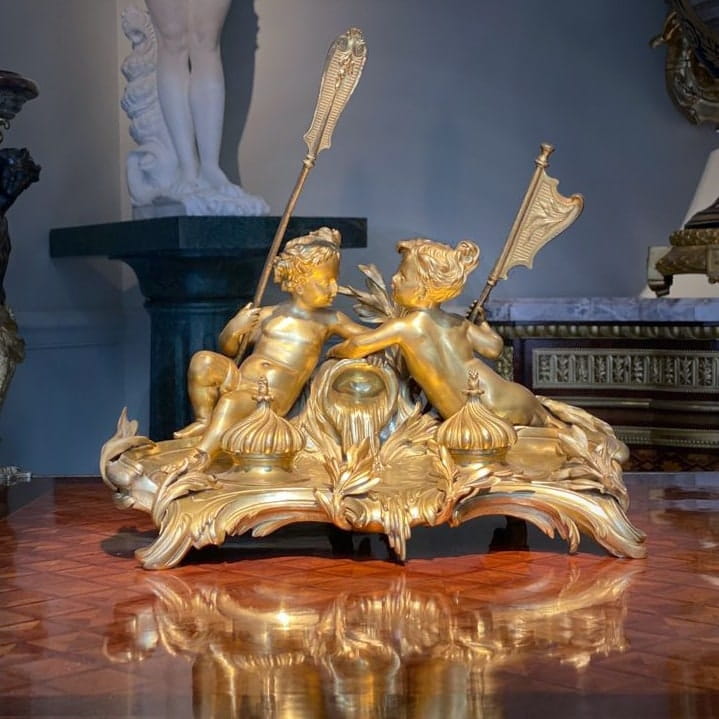 A Gilt-Bronze Encrier By François Linke and Léon Messagé - Image 6