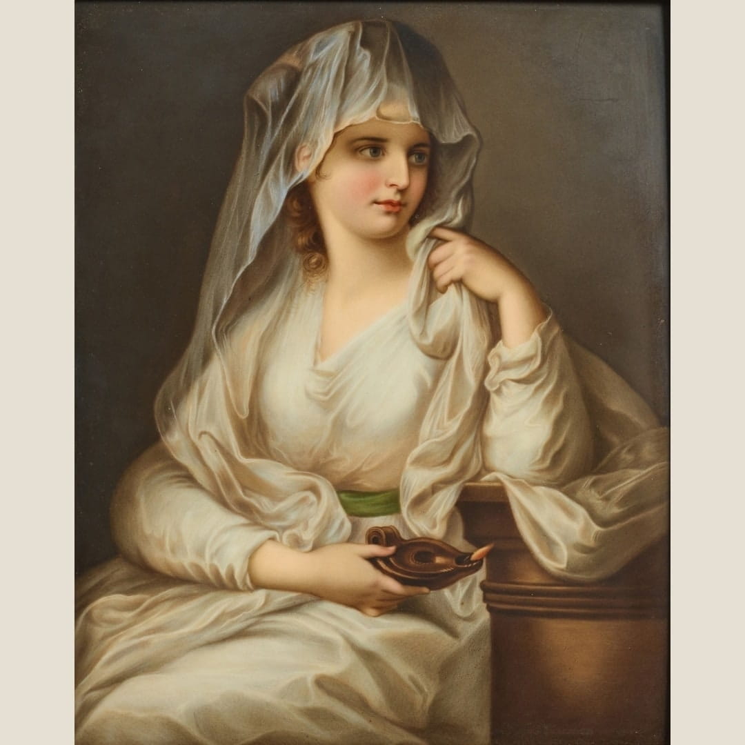 A Fine Berlin (KPM) Porcelain Plaque of A Vestal Virgin - Image 2