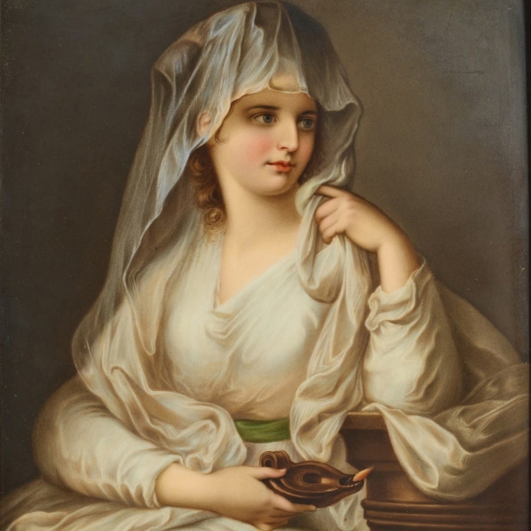 A Fine Berlin (KPM) Porcelain Plaque of A Vestal Virgin - Image 3
