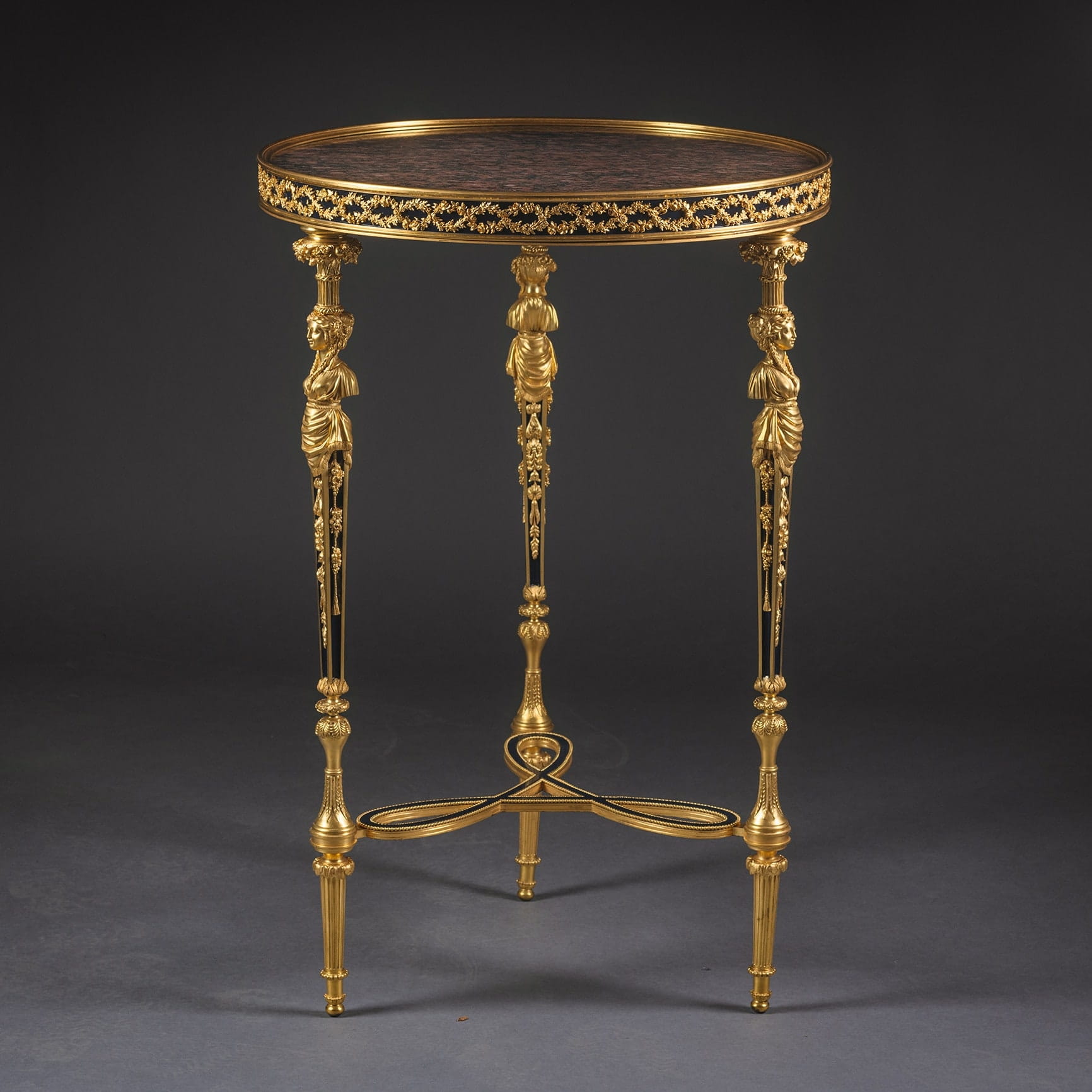 A Fine Louis XVI Style Gilt-Bronze Gueridon - Image 2