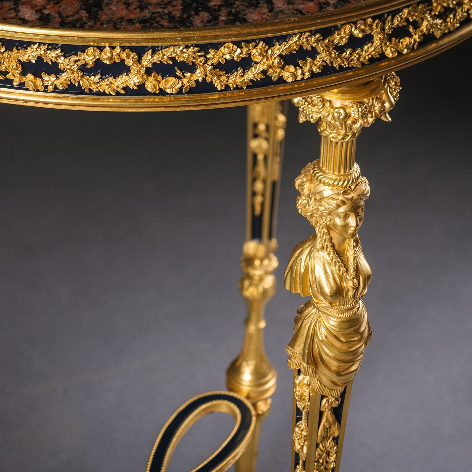 A Fine Louis XVI Style Gilt-Bronze Gueridon - Image 3