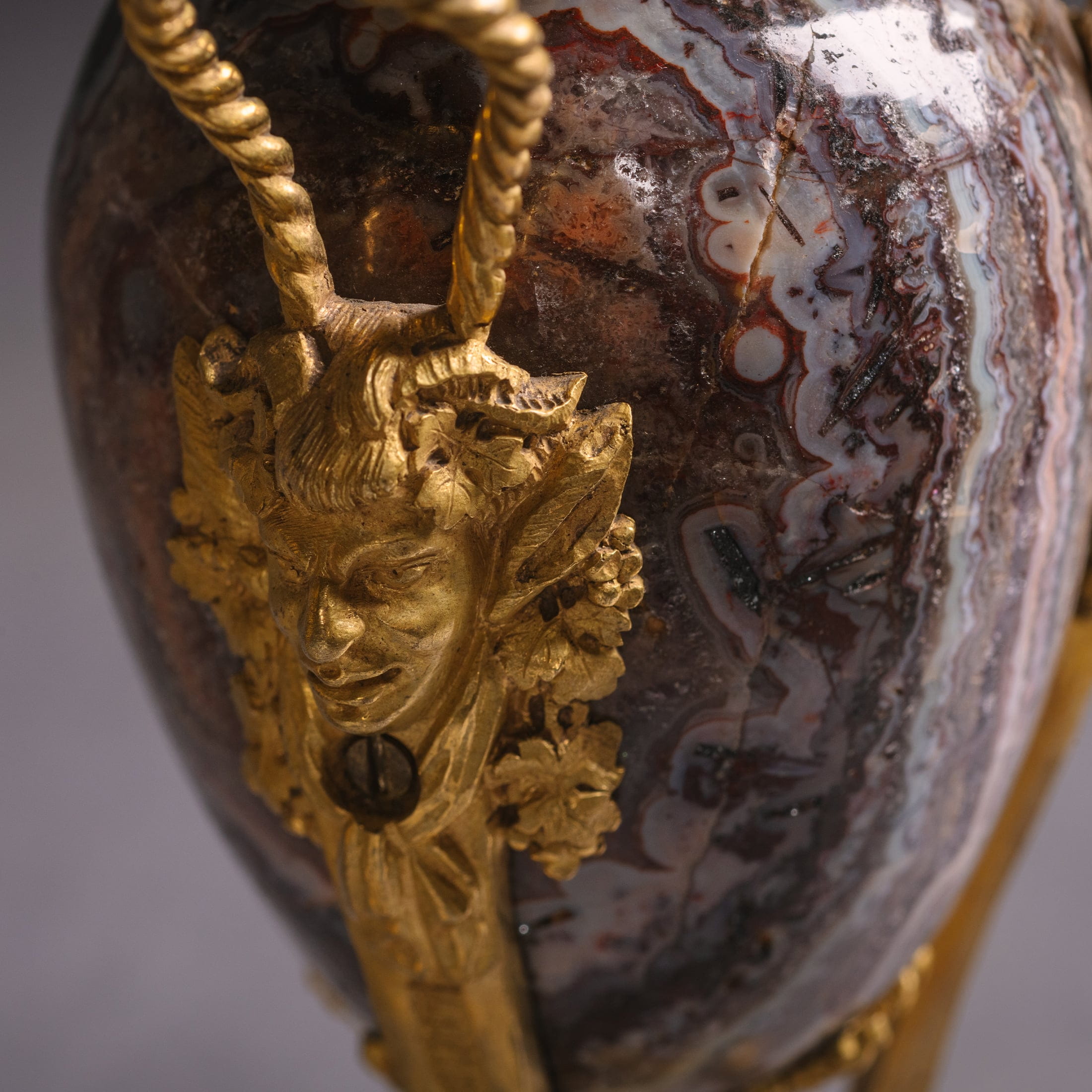 A Pair of Petite Louis XVI Style Gilt-Bronze Mounted Fluorspar Cassolettes - Image 7