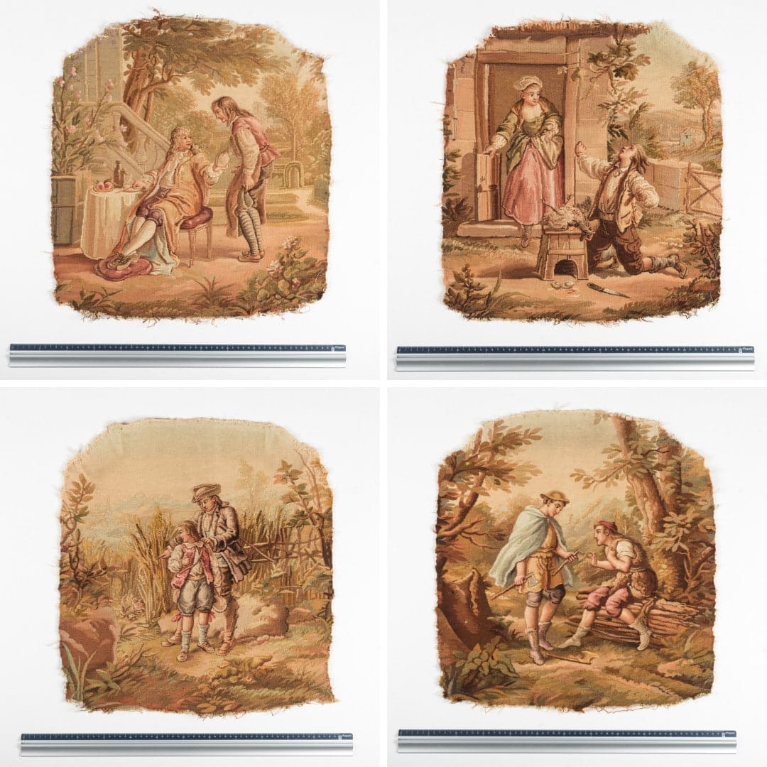 A Rare Set of Aubusson Tapestry Seat Covers - Image 4