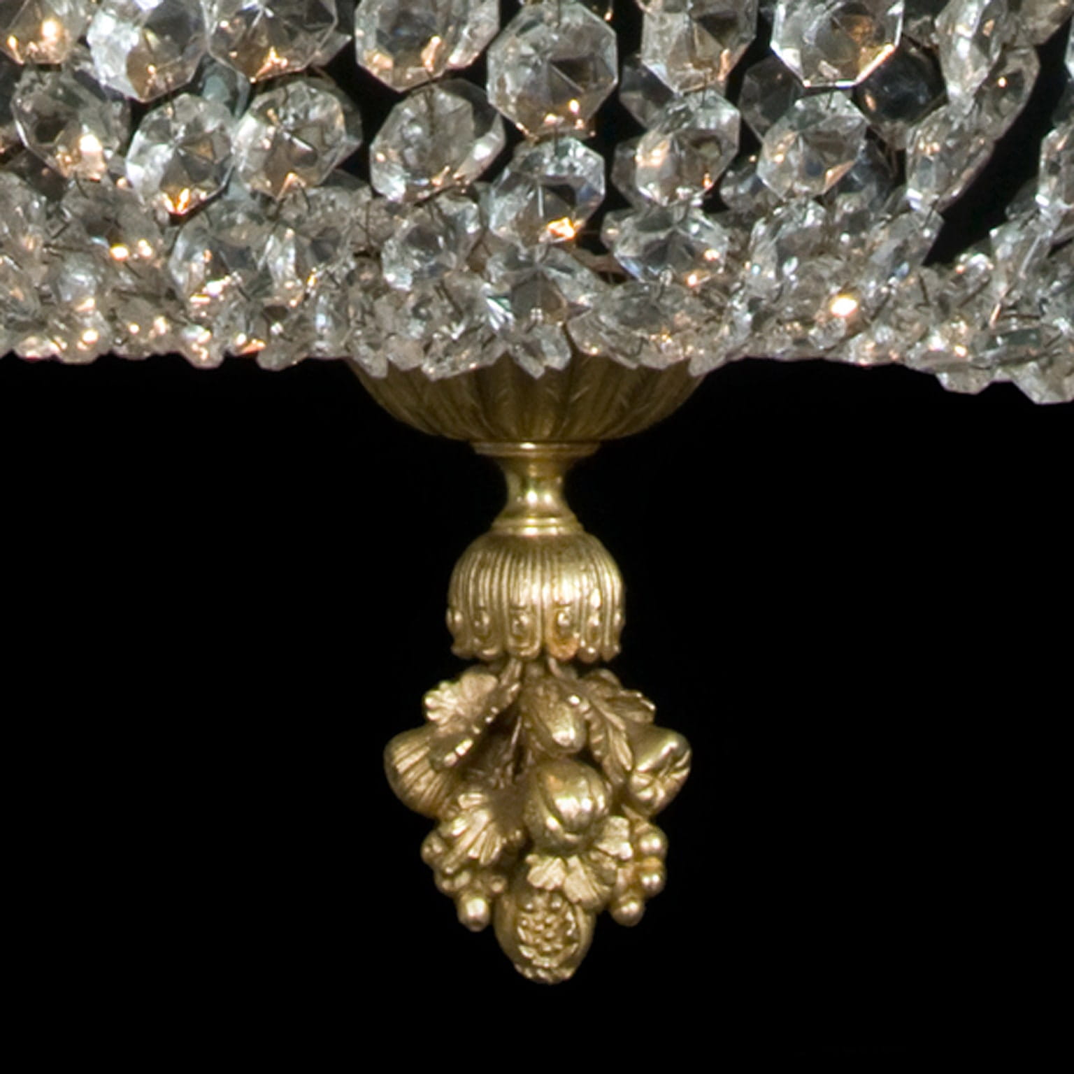 A Fine Gilt-Bronze and Cut-Glass Chandelier - Image 5