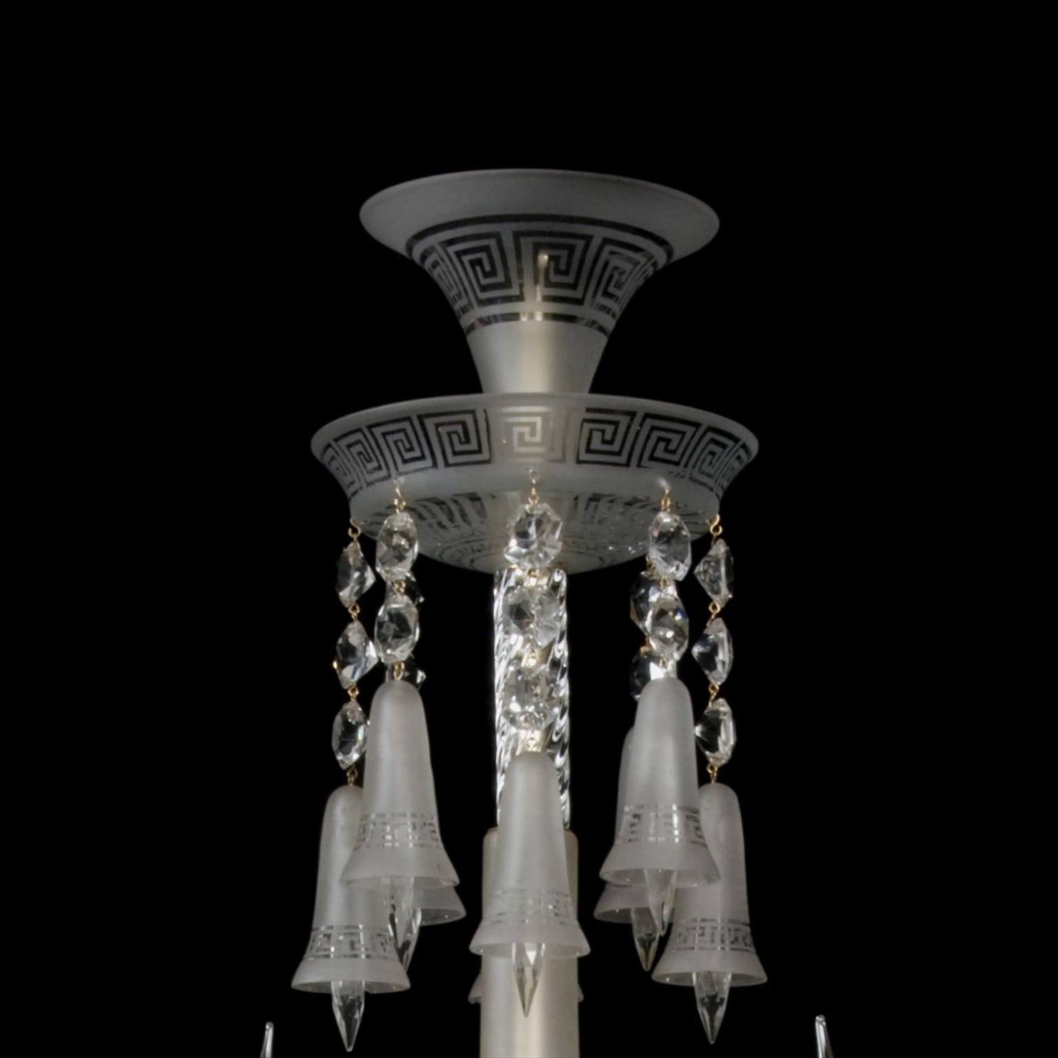 A Fine Neo-Classical Eight-Light Crystal Chandelier - Image 3
