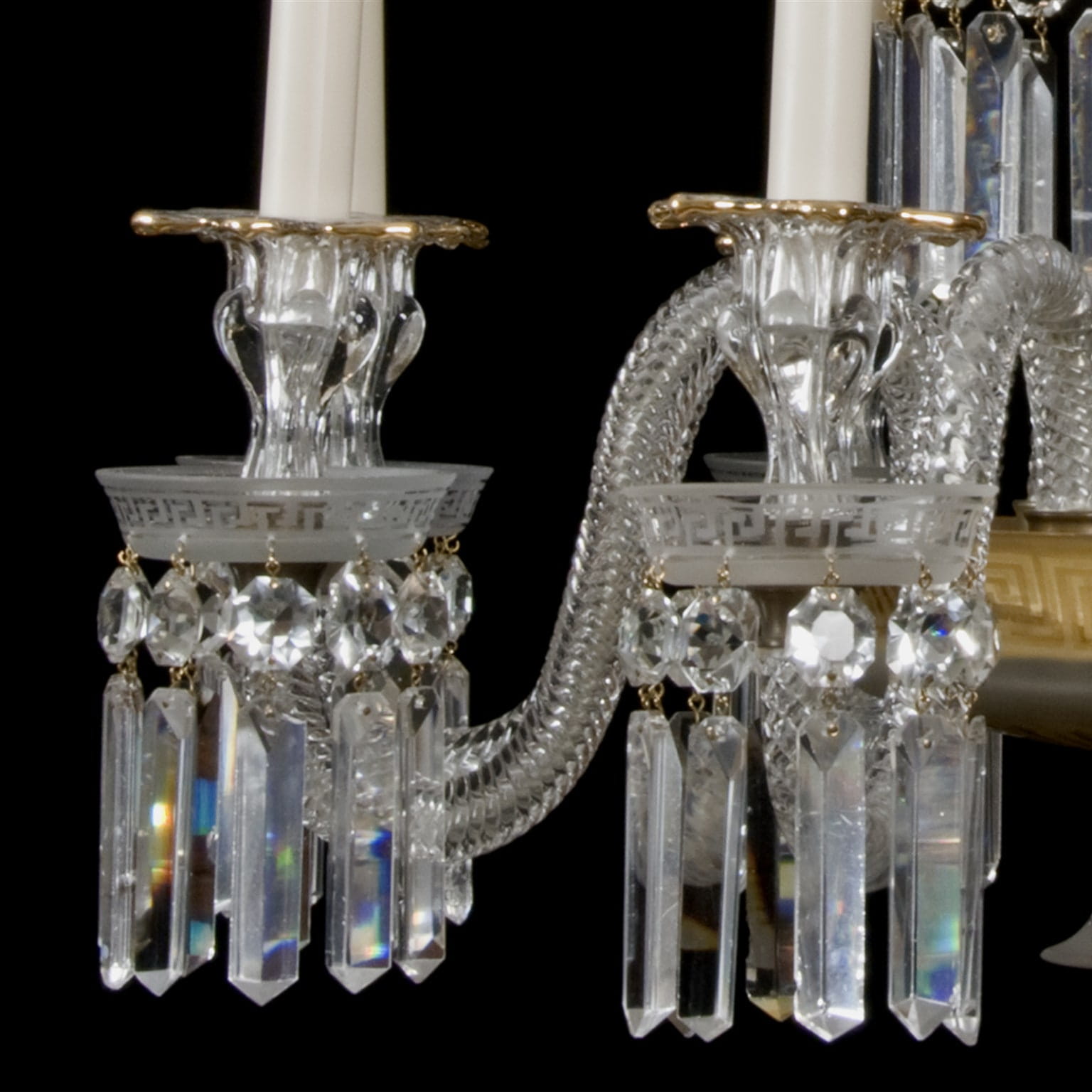 A Fine Neo-Classical Eight-Light Crystal Chandelier - Image 2