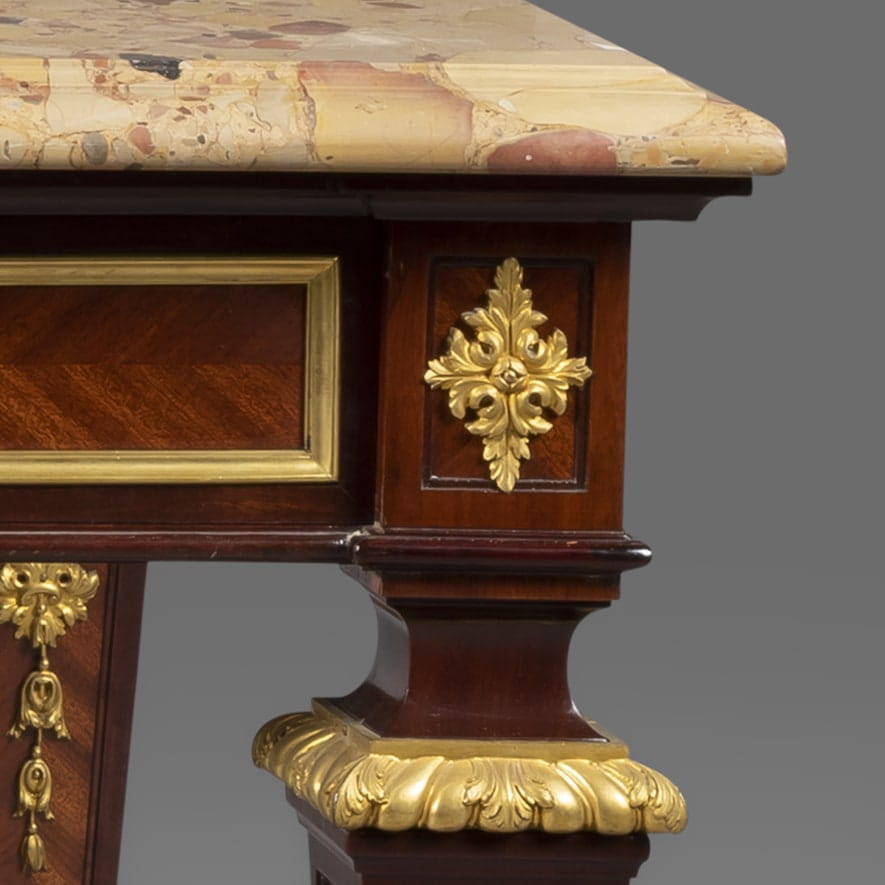 A Louis XVI Style Gilt-Bronze Mounted Bureau Plat - Image 6