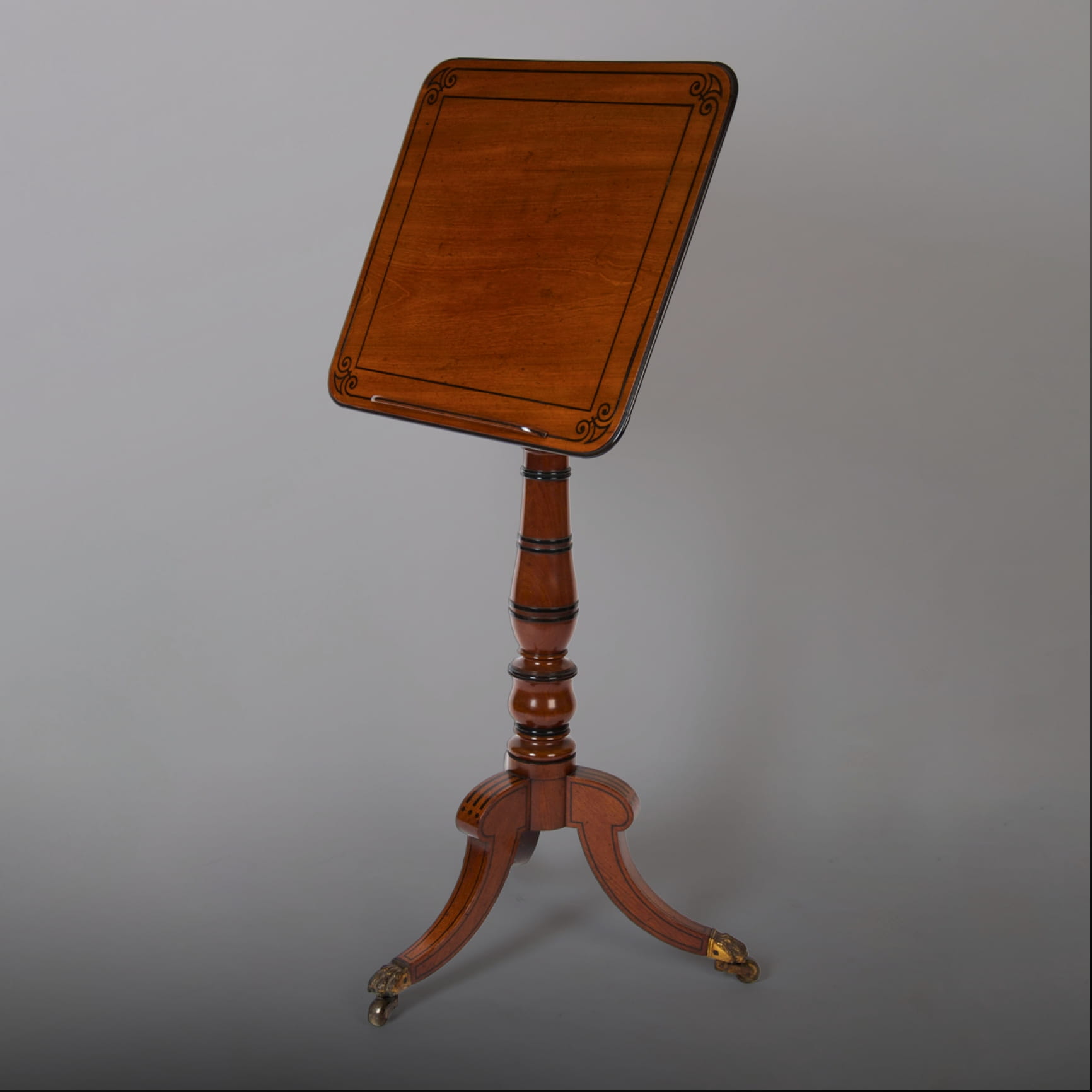 A Rare Regency Mahogany Adjustable Reading Table - Image 2