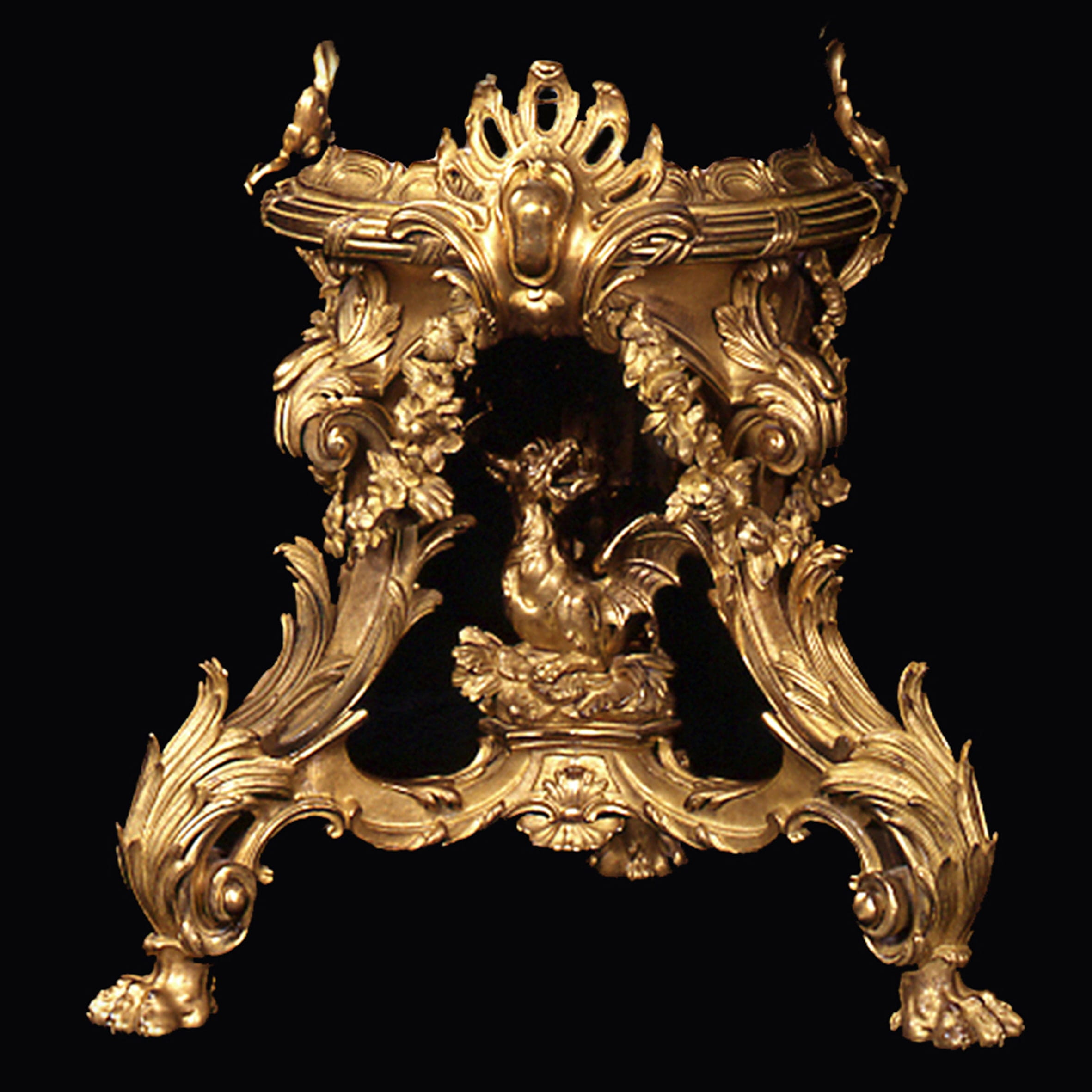 An Exceptional Pair of Gilt-Bronze Dragon Stands - Image 2