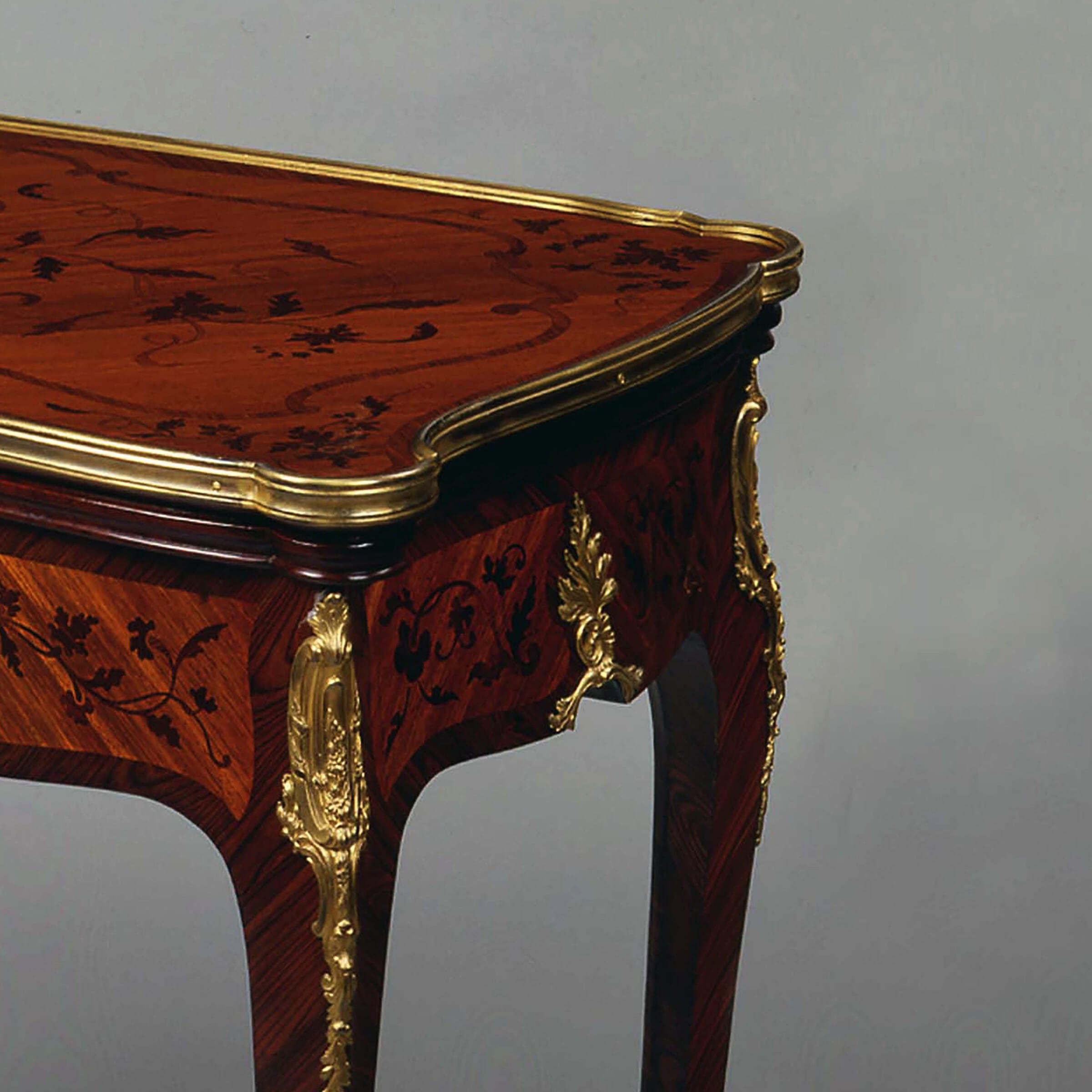 A Louis XV Style Marquetry Card Table - Image 2