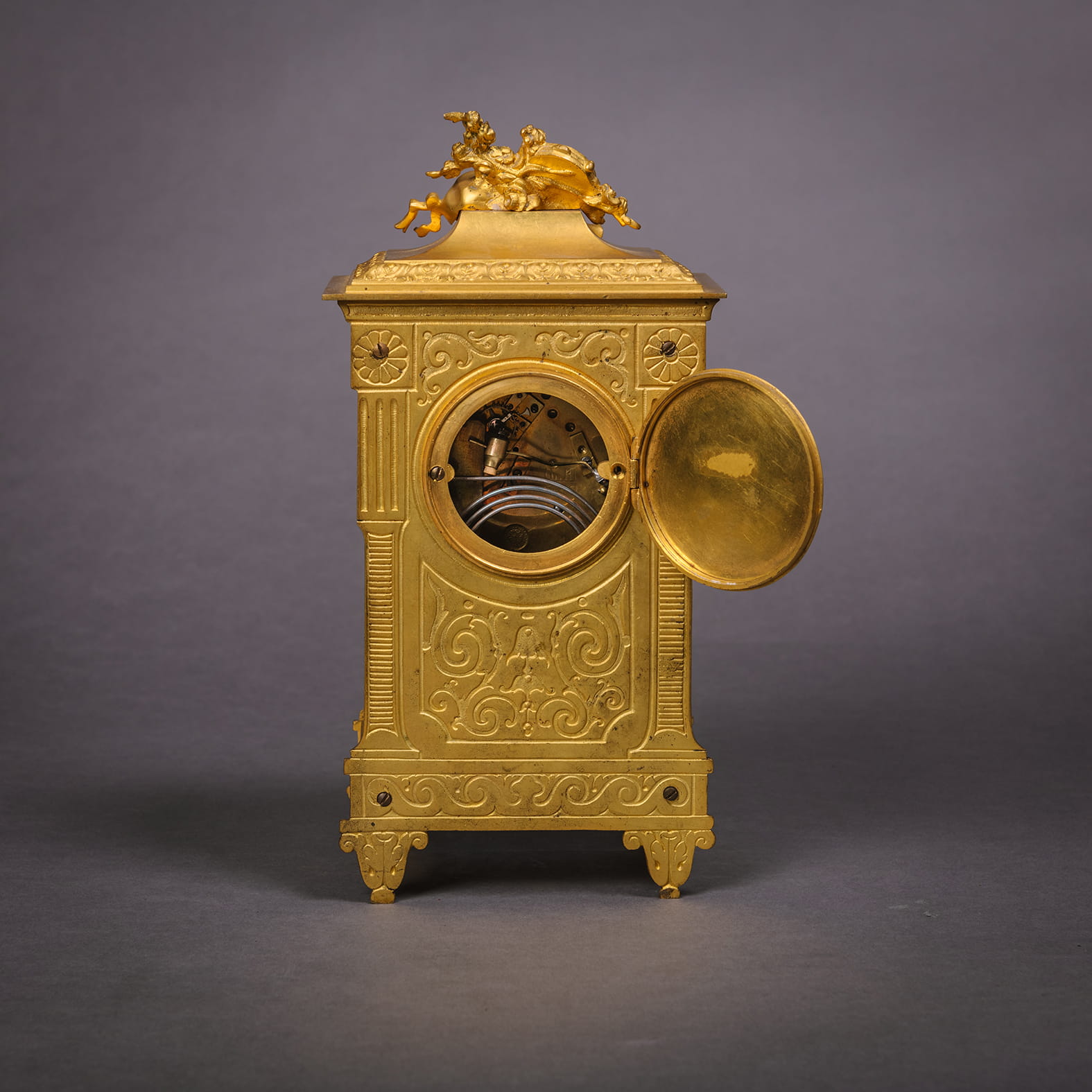 A Fine Louis XVI Style Enamel Mantel Clock - Image 5