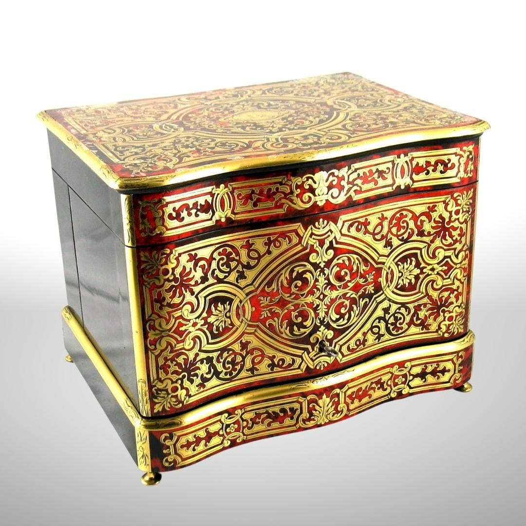 A Brass and Tortoiseshell Boulle Liqueur Cabinet - Image 2