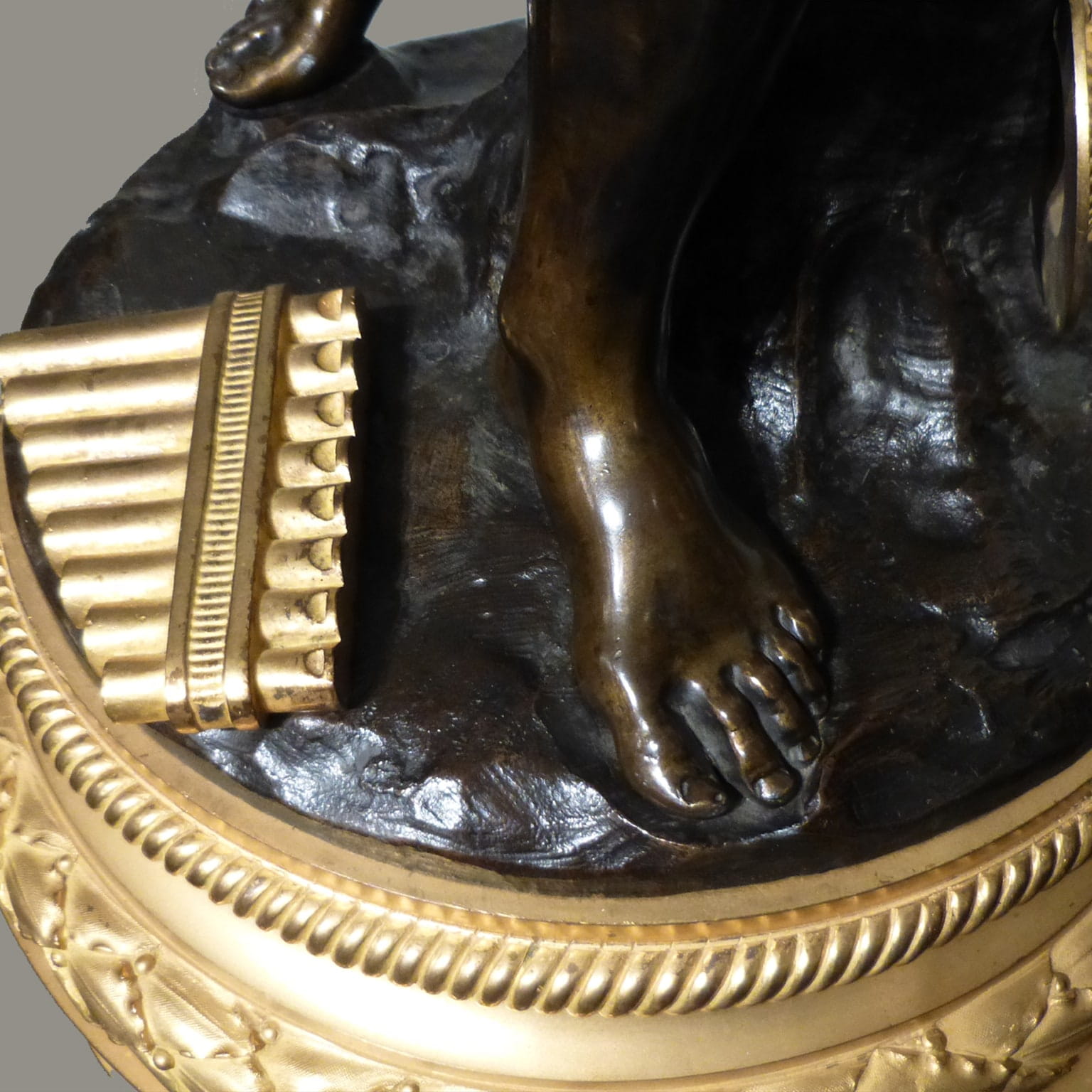 A Very Fine Gilt and Patinated Bronze Floor Standing Candelabrum - Image 4