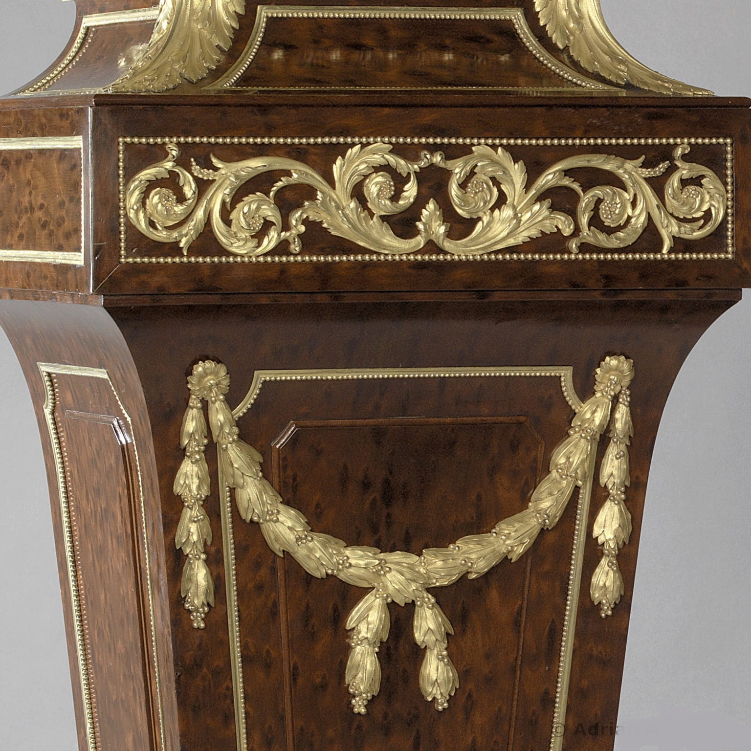 A Very Fine Pair of Louis XVI Style Gilt-Bronze Mounted Mahogany Pedestals - Image 2