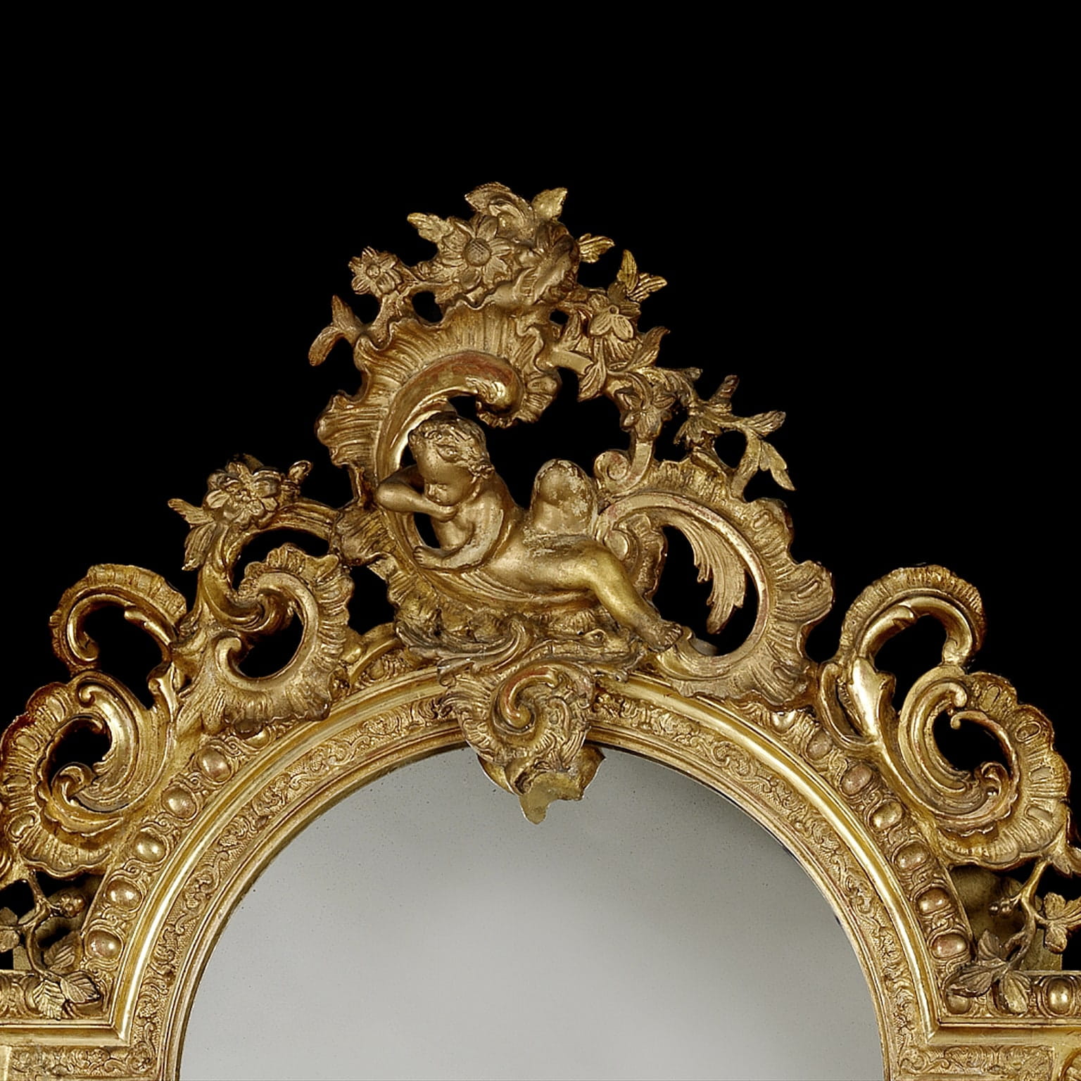A Fine and Tall Louis XV Style Giltwood Mirror - Image 2