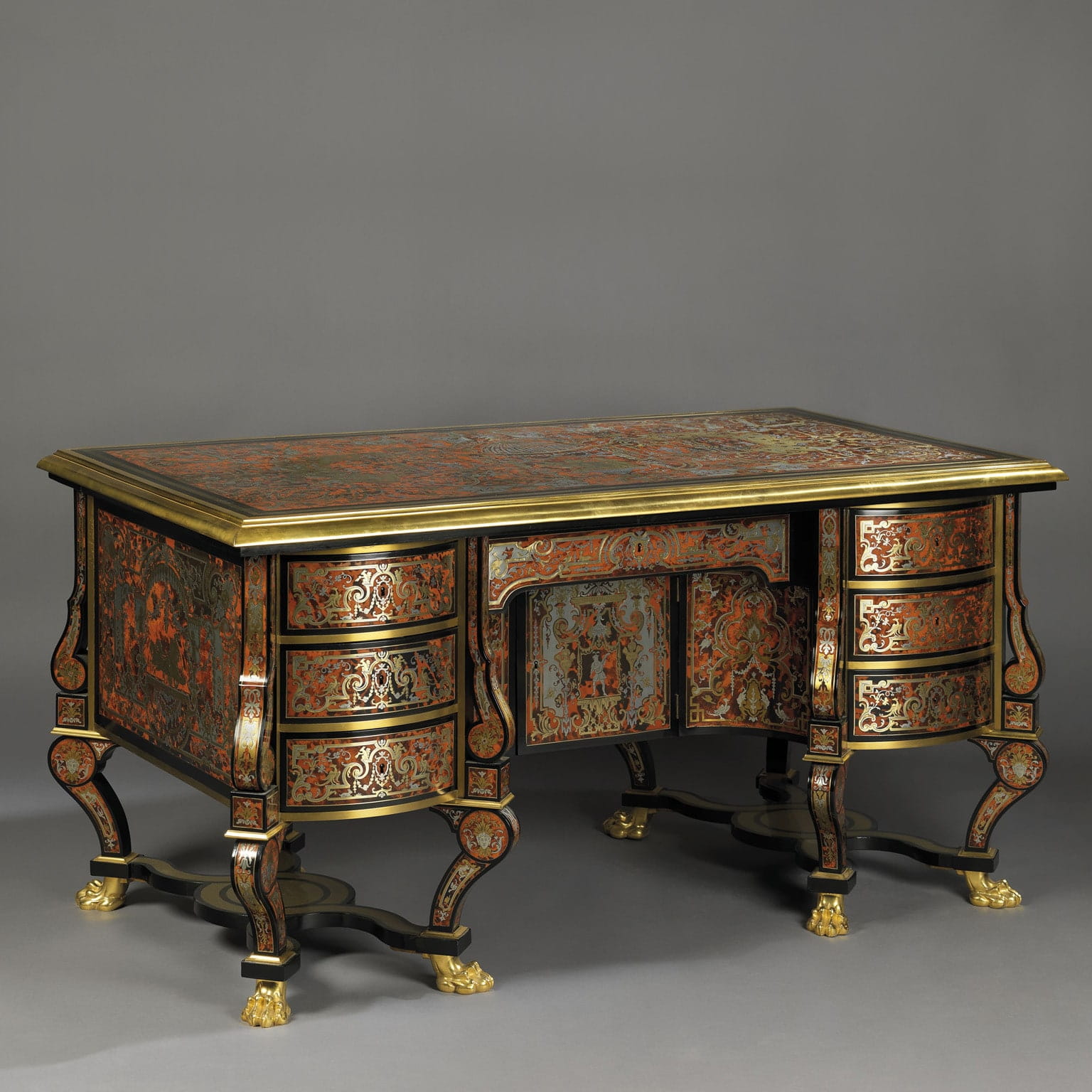 An Exceptional Louis XIV Style Boulle Bureau Mazarin