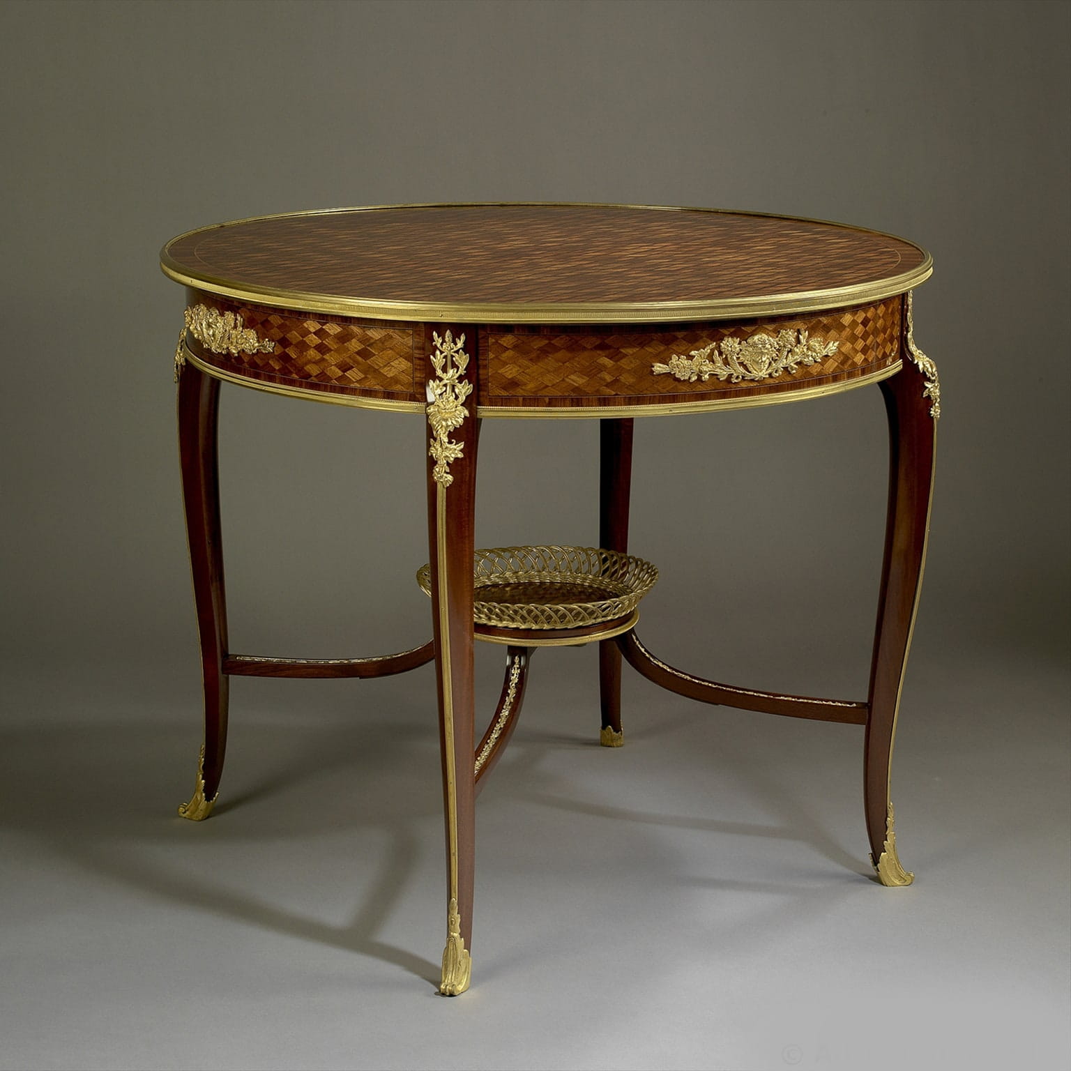 A Gilt-Bronze Mounted Parquetry Inlaid Centre Table