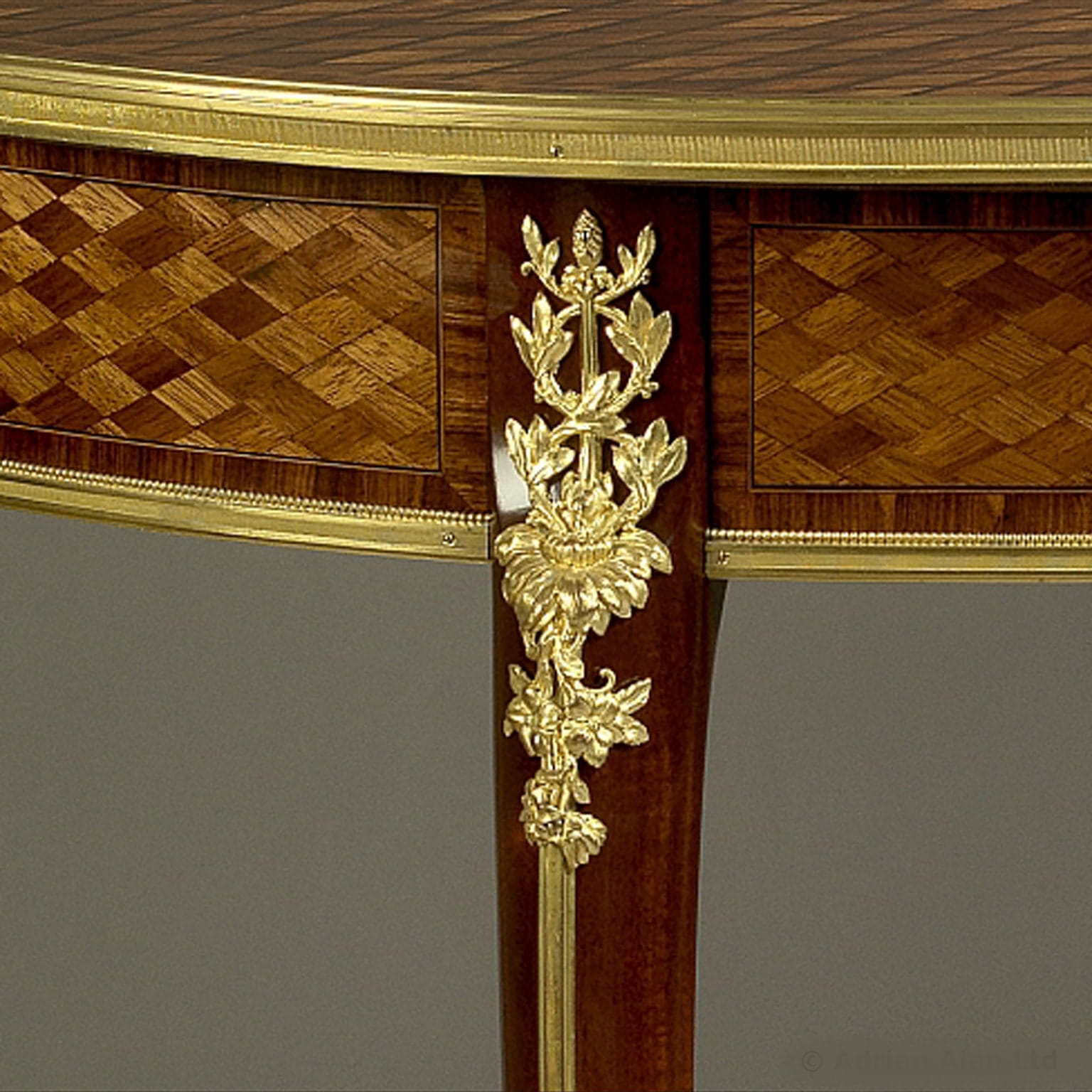 A Gilt-Bronze Mounted Parquetry Inlaid Centre Table - Image 2