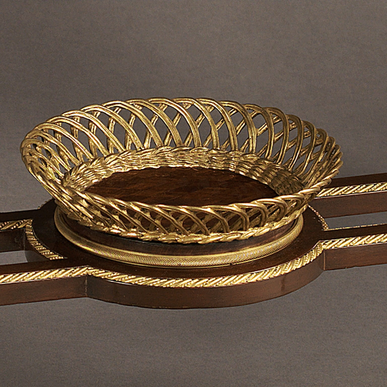 A Fine Louis XVI Style Mahogany and Marquetry Centre Table - Image 6