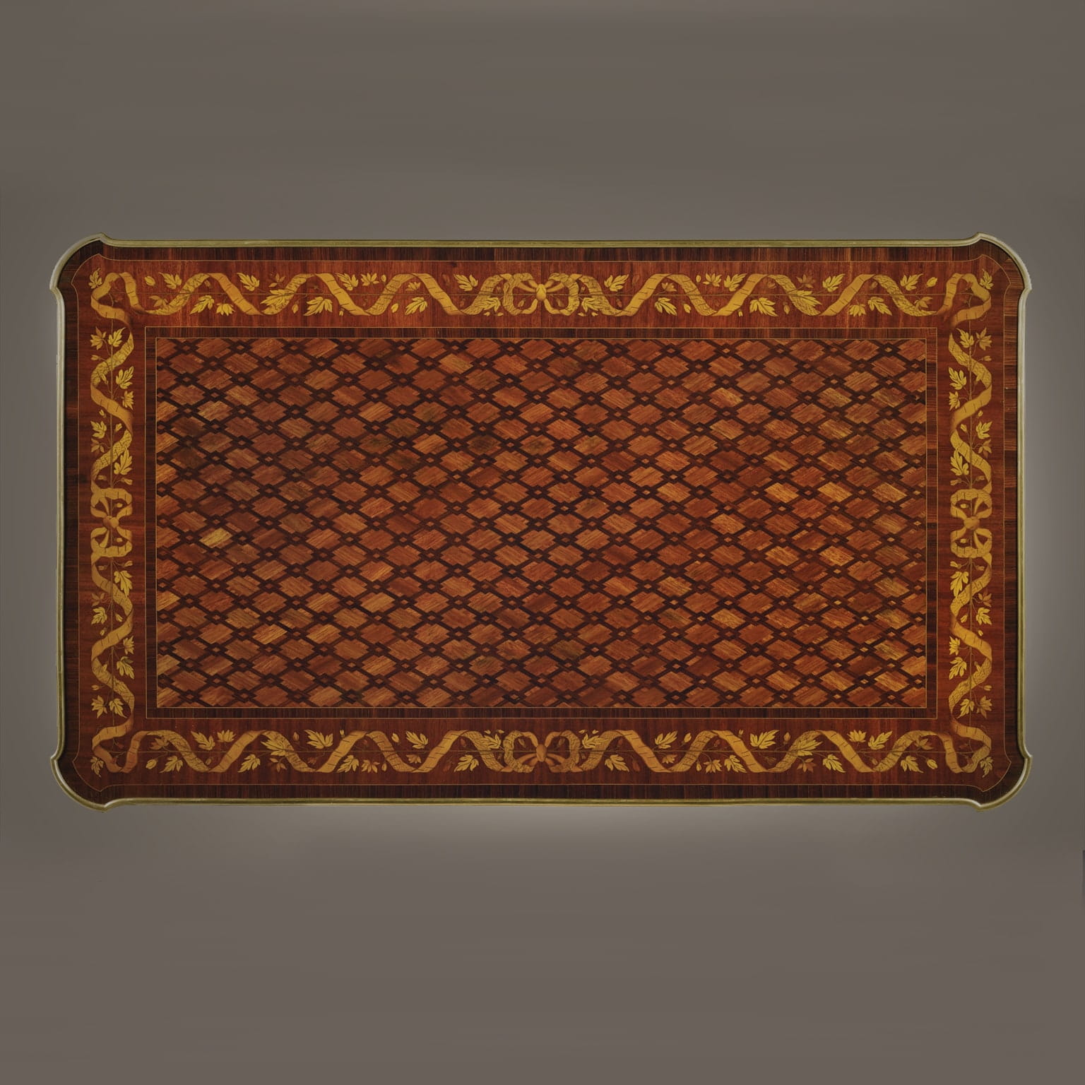 A Fine Louis XVI Style Mahogany and Marquetry Centre Table - Image 5