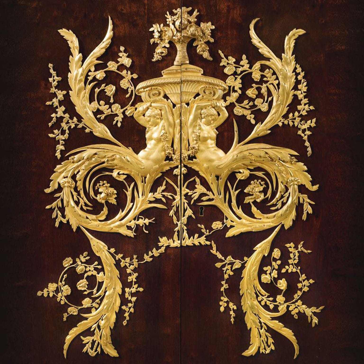 A Louis XVI Style Gilt-Bronze Mounted Mahogany Bas d’Armoire - Image 3
