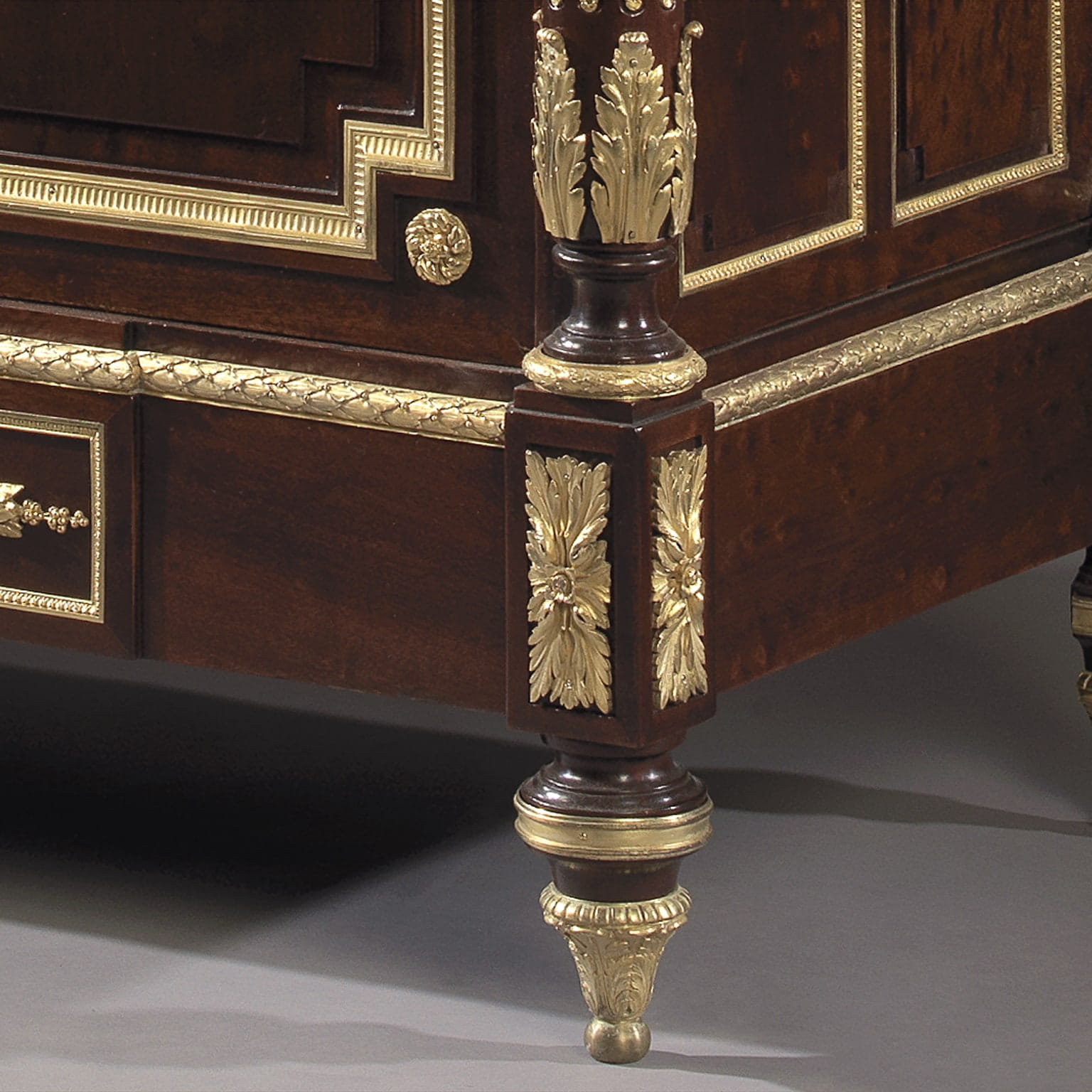 A Louis XVI Style Gilt-Bronze Mounted Mahogany Bas d’Armoire - Image 5