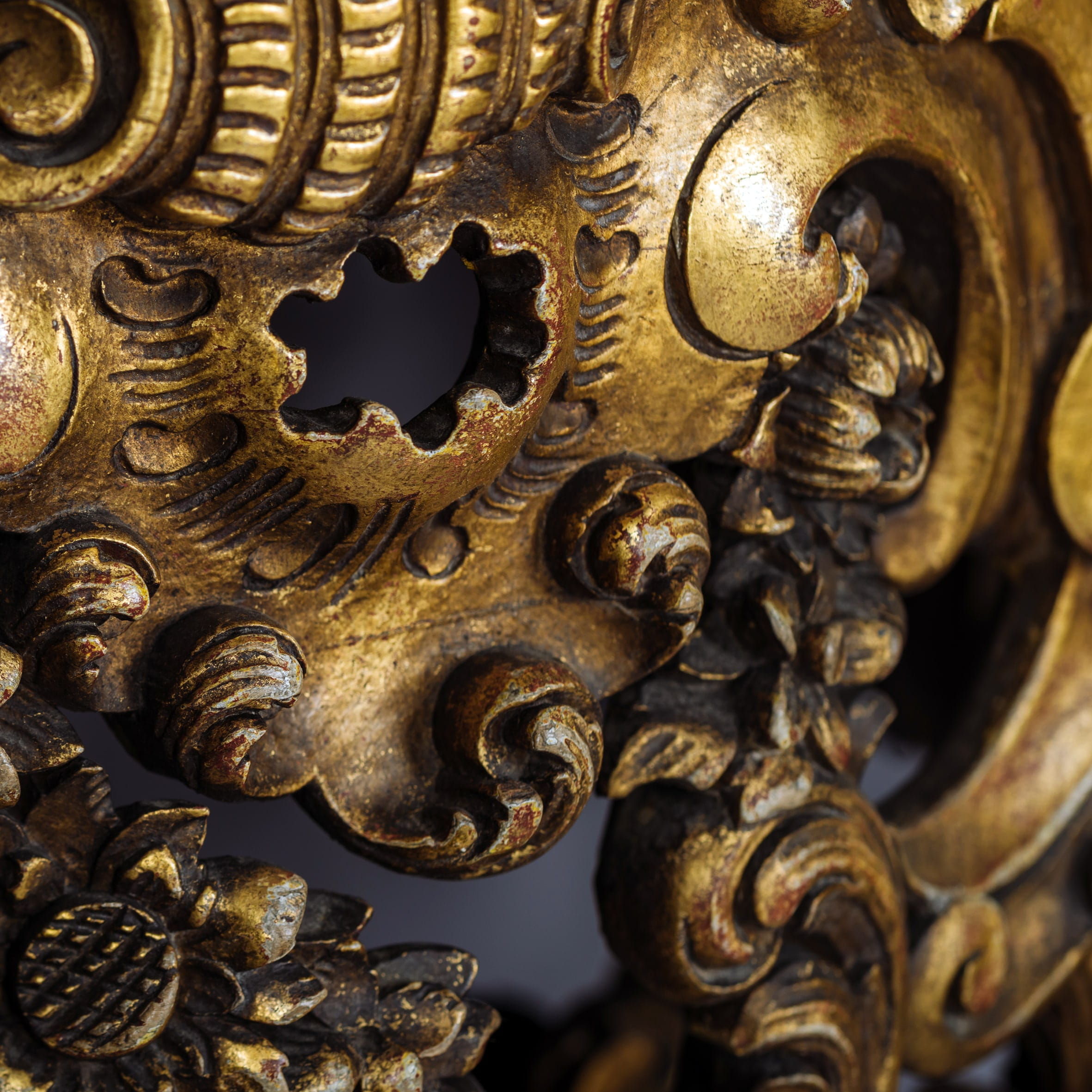 An Unusual Pair of Petit Rococo Revival Giltwood Console Tables - Image 4