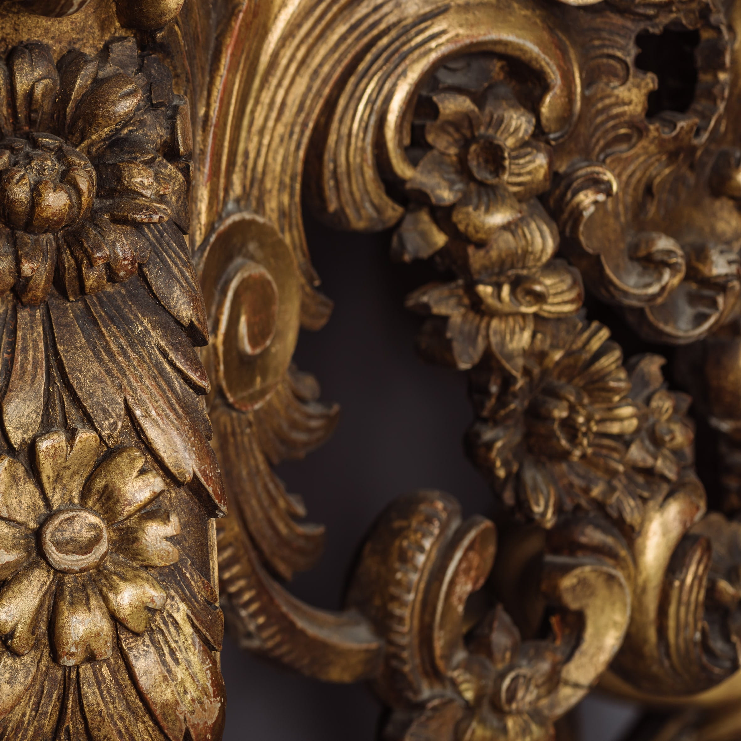 An Unusual Pair of Petit Rococo Revival Giltwood Console Tables - Image 3